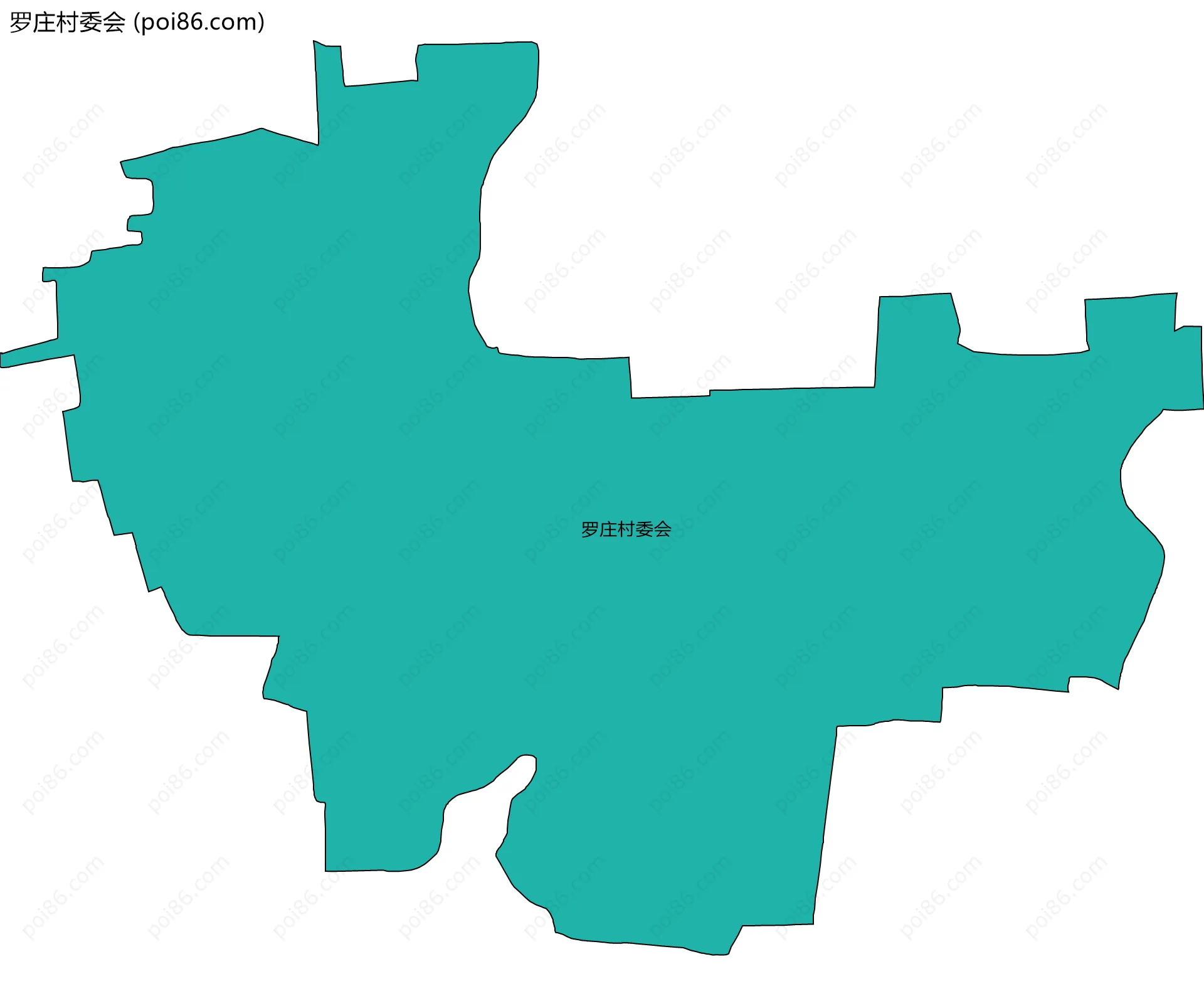 罗庄村委会边界地图