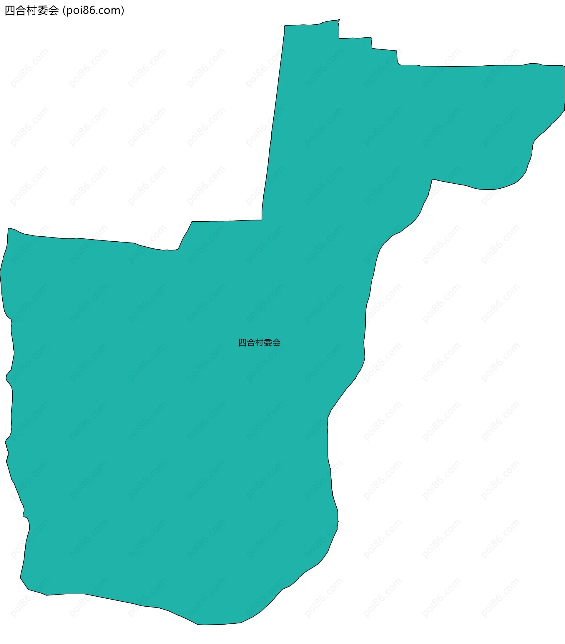 四合村委会边界地图