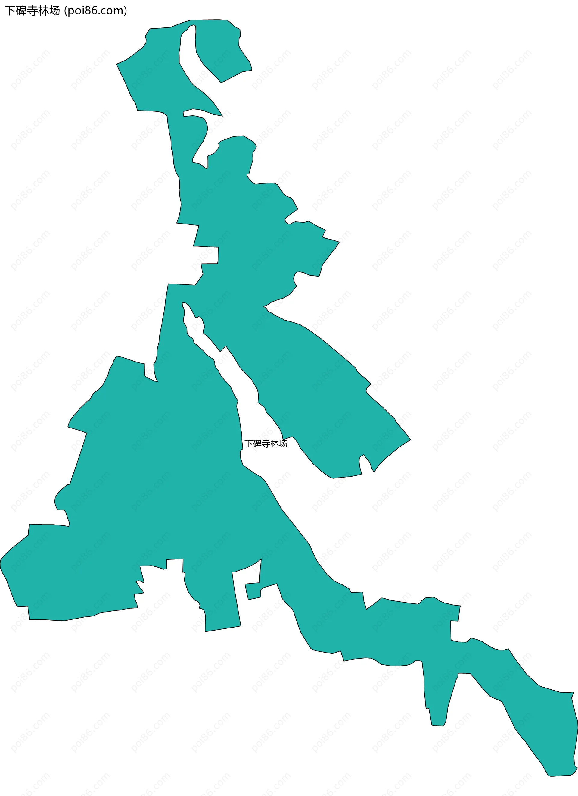 下碑寺林场边界地图