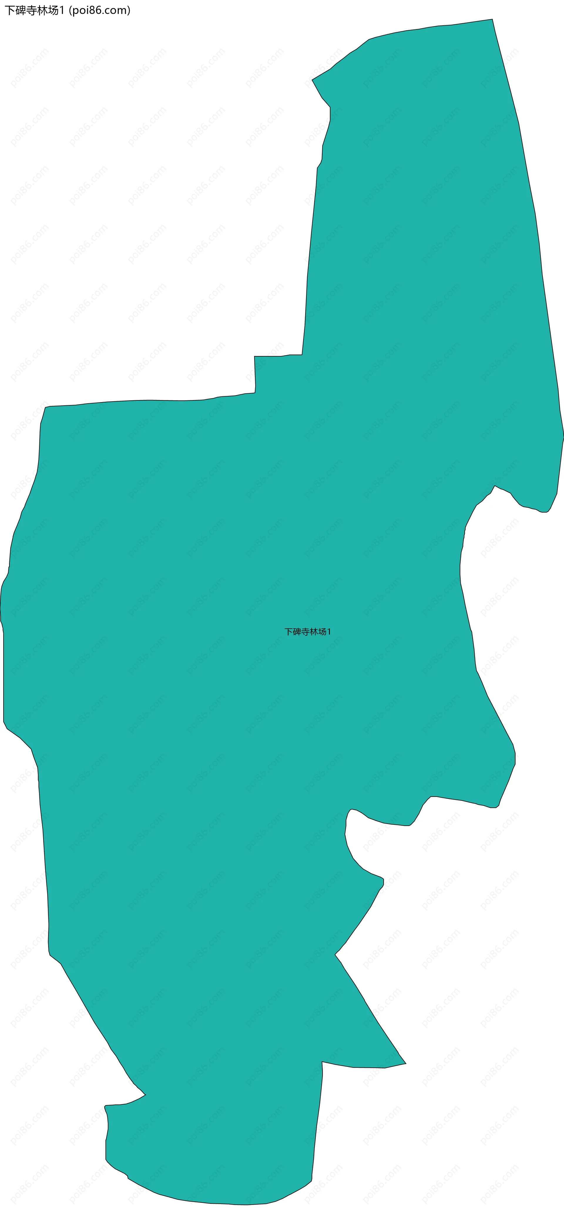 下碑寺林场1边界地图