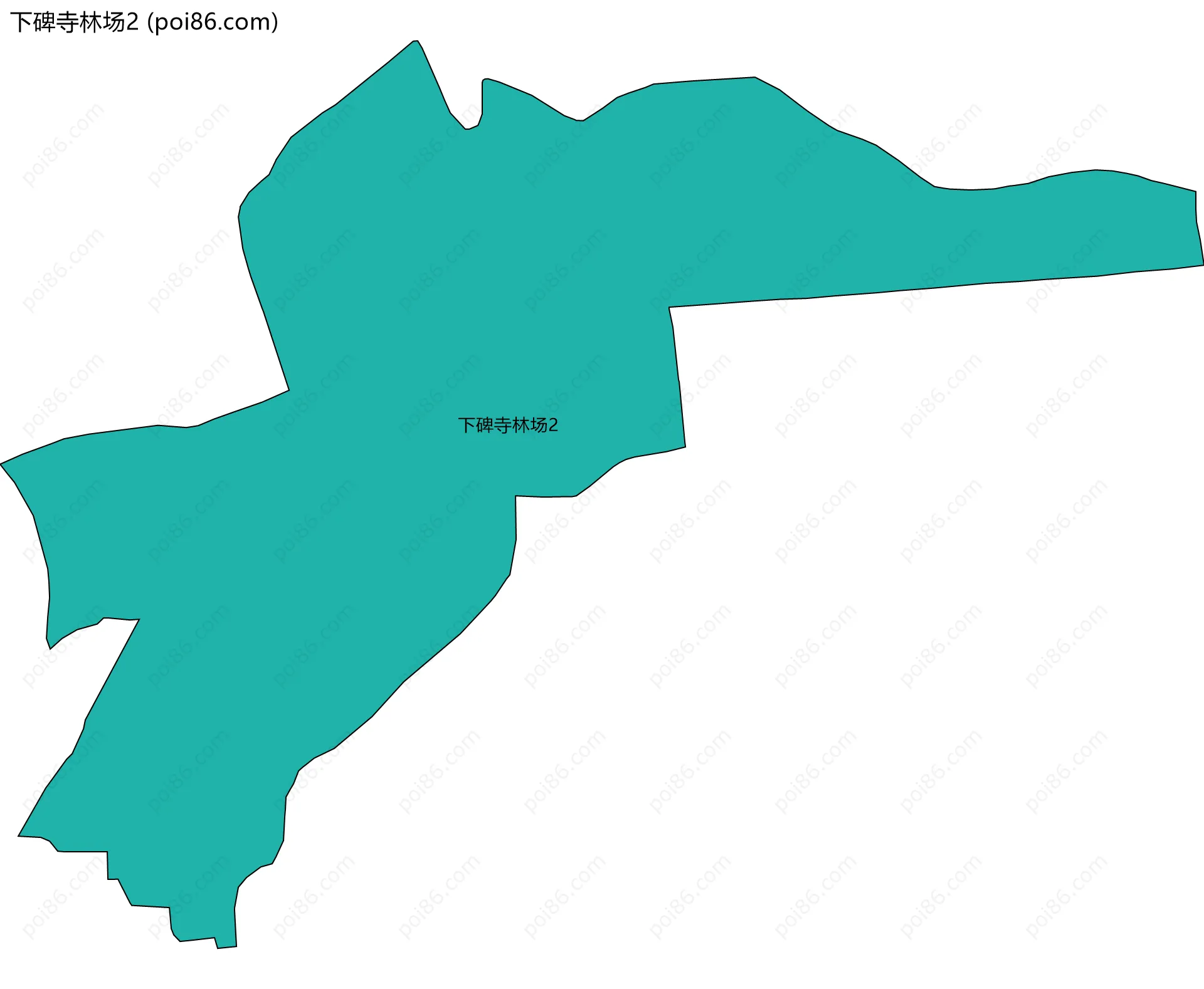 下碑寺林场2边界地图