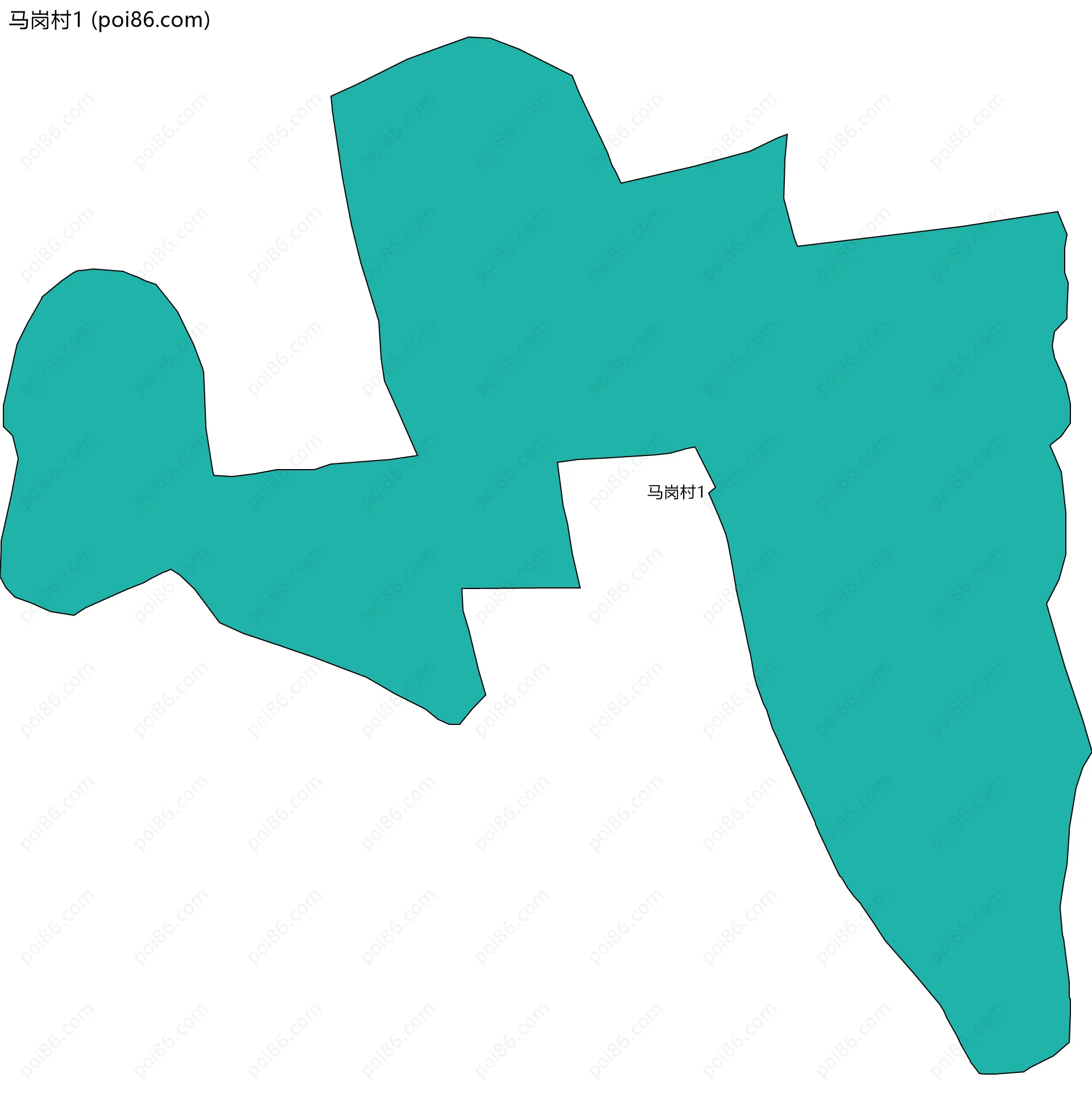 马岗村1边界地图