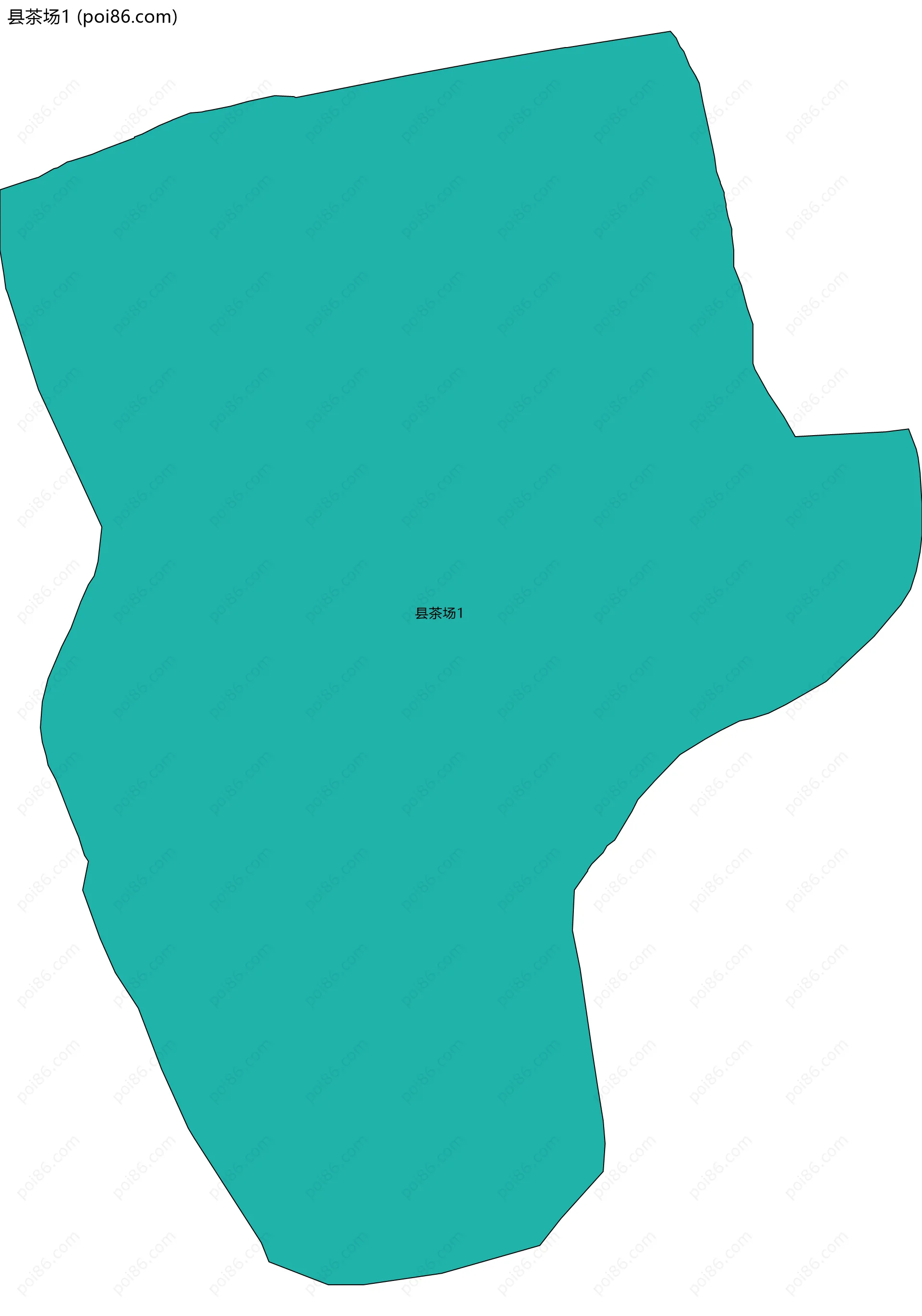 县茶场1边界地图