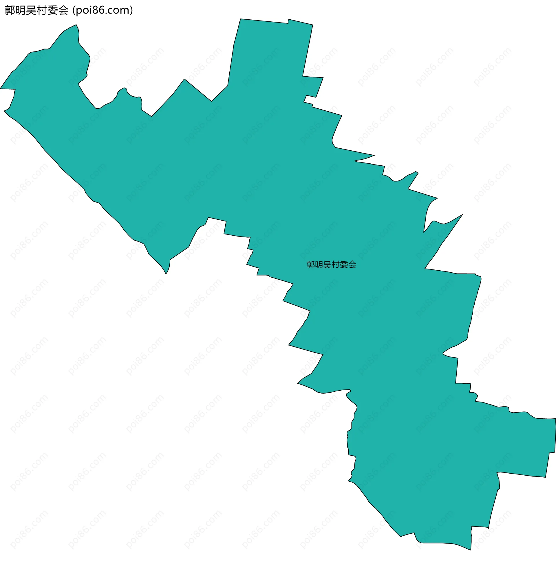 郭明吴村委会边界地图