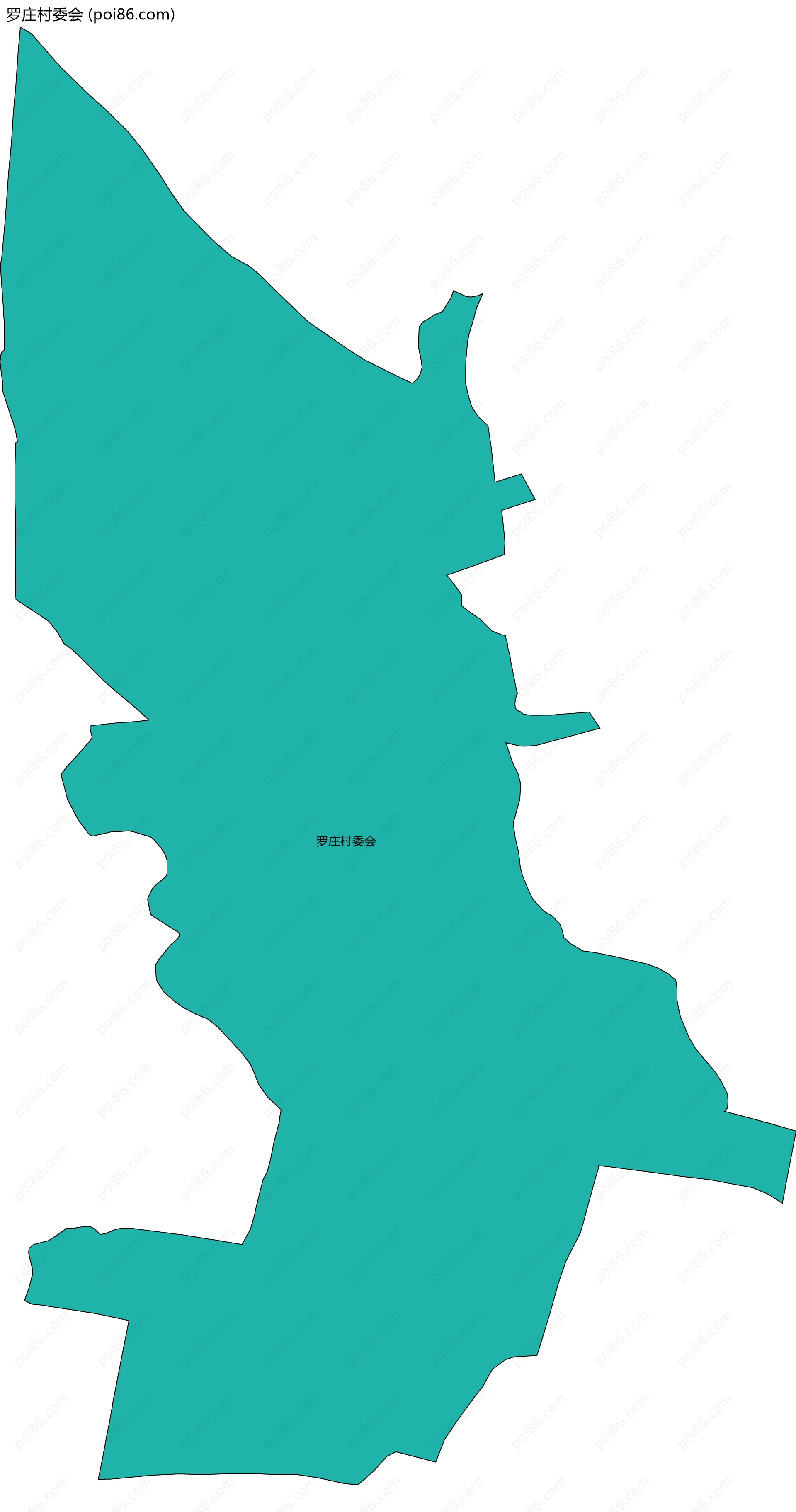 罗庄村委会边界地图