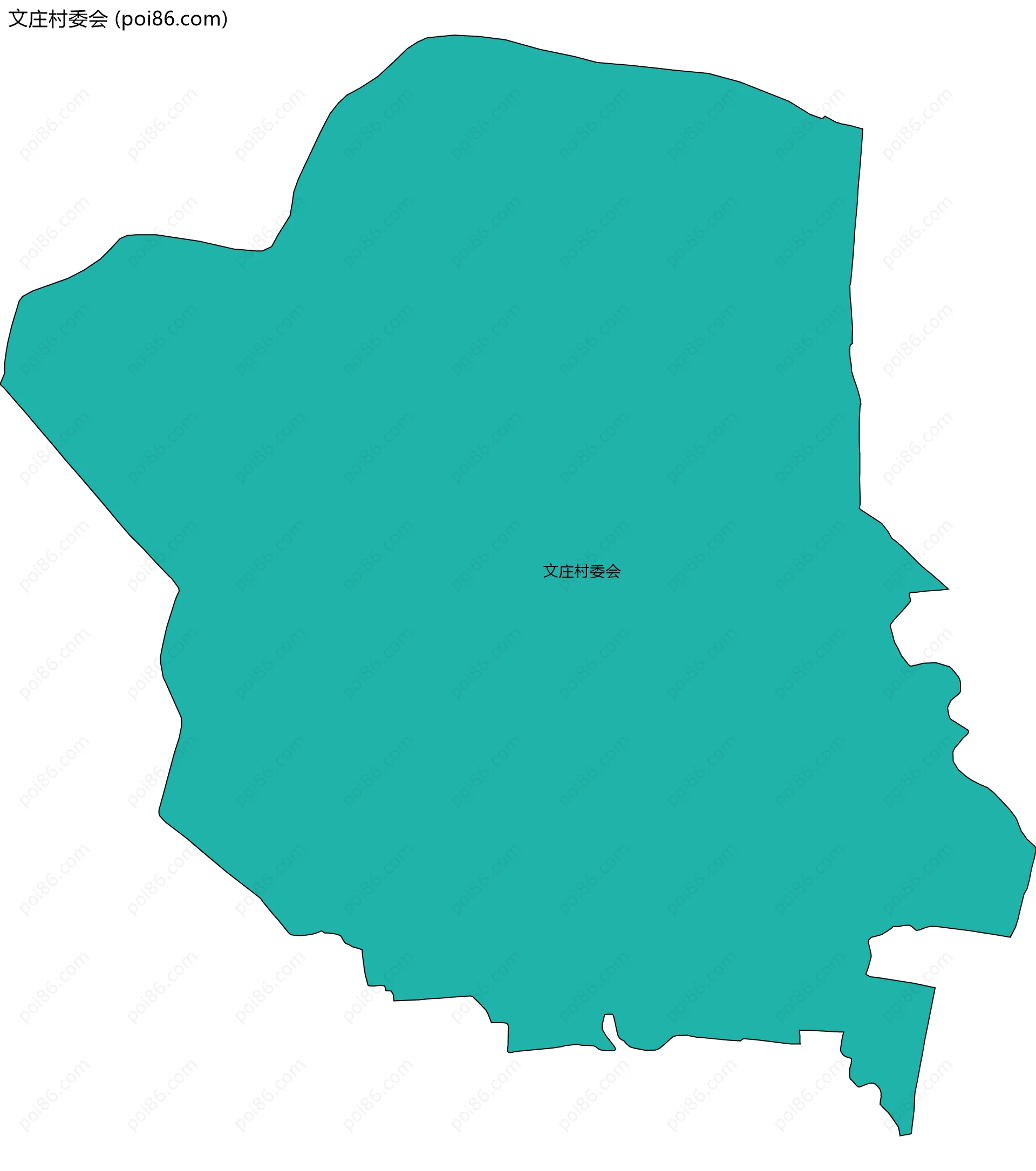 文庄村委会边界地图