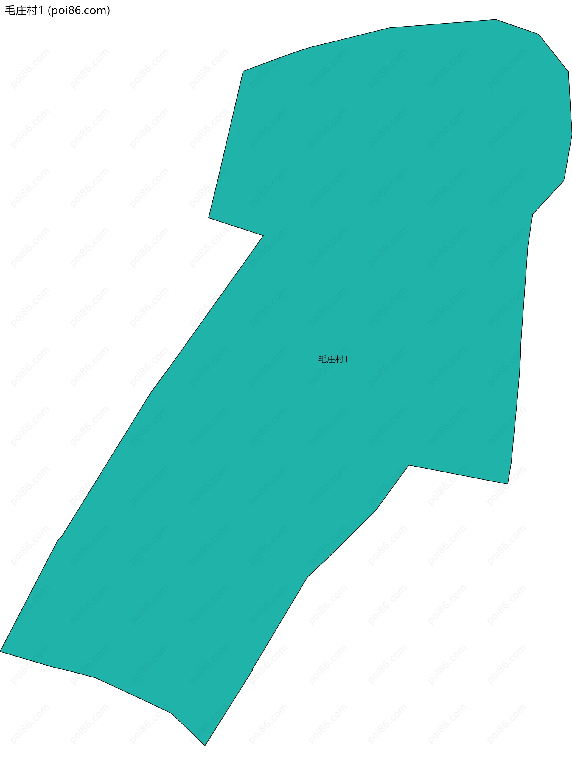 毛庄村1边界地图