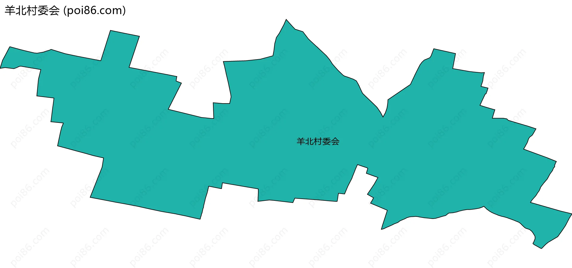 羊北村委会边界地图