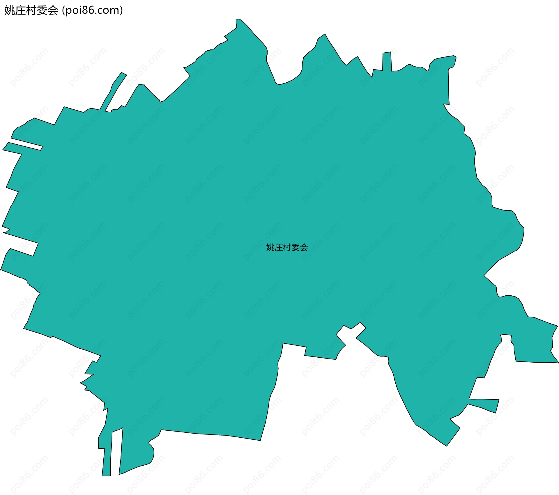 姚庄村委会边界地图