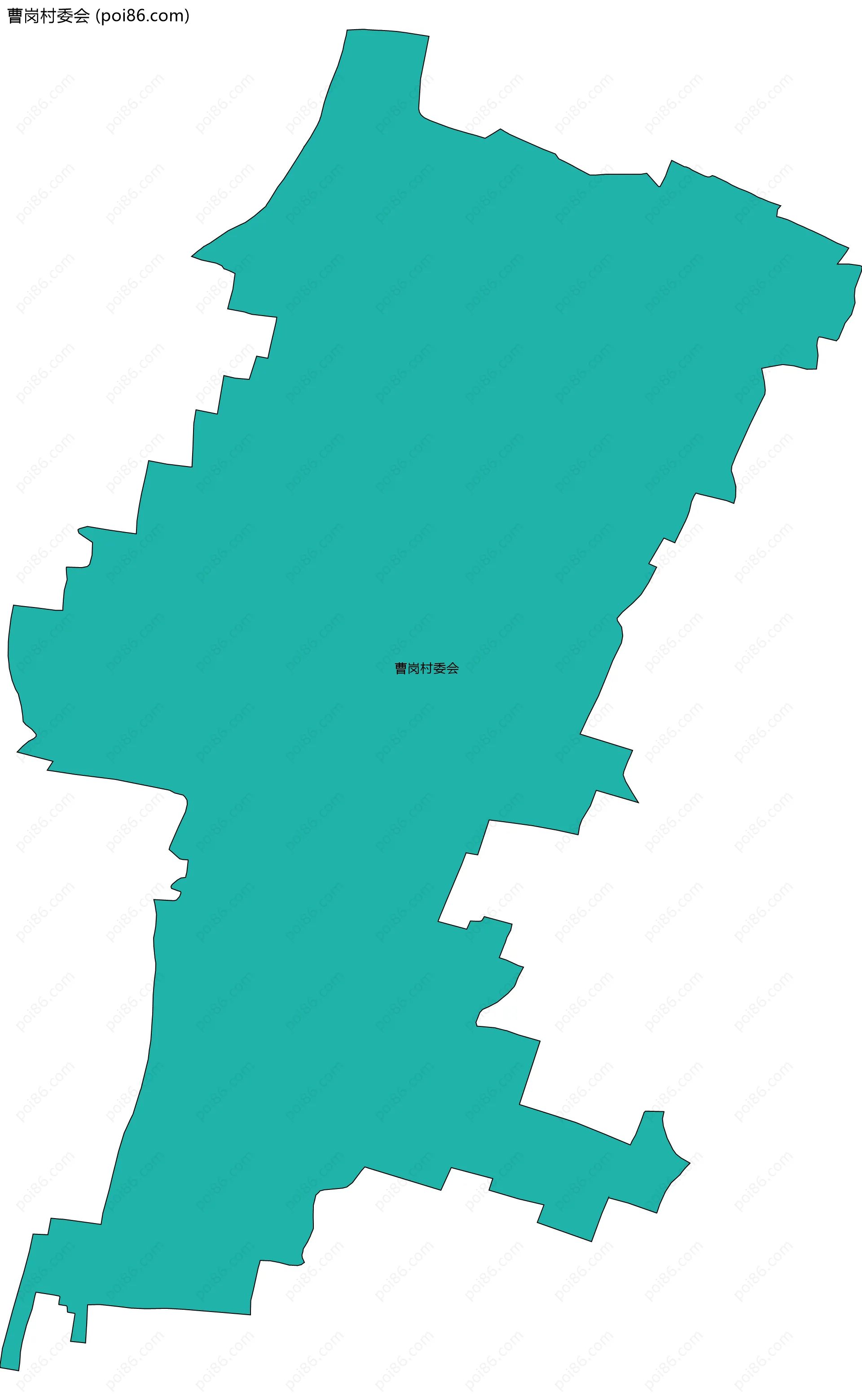 曹岗村委会边界地图