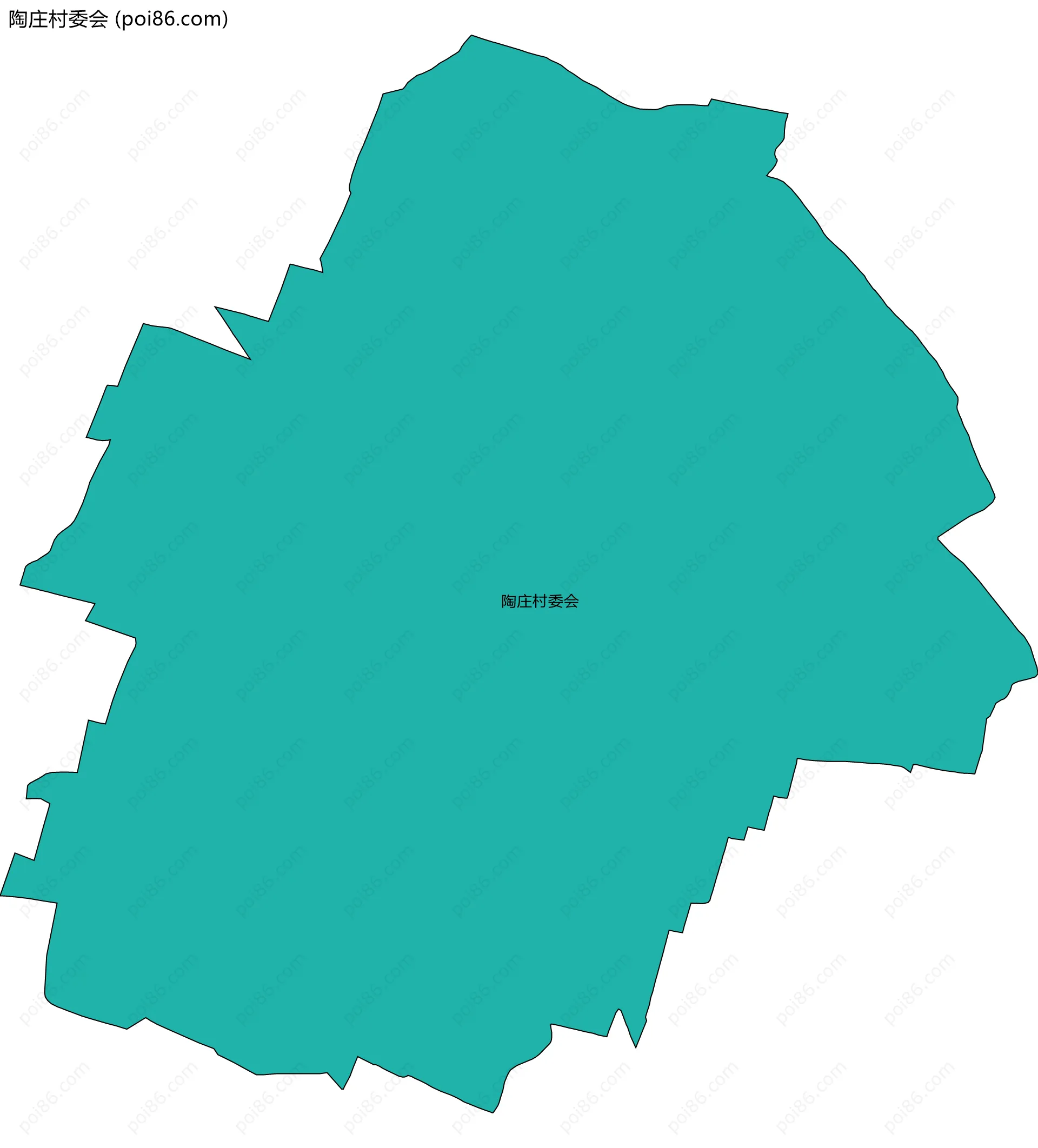 陶庄村委会边界地图