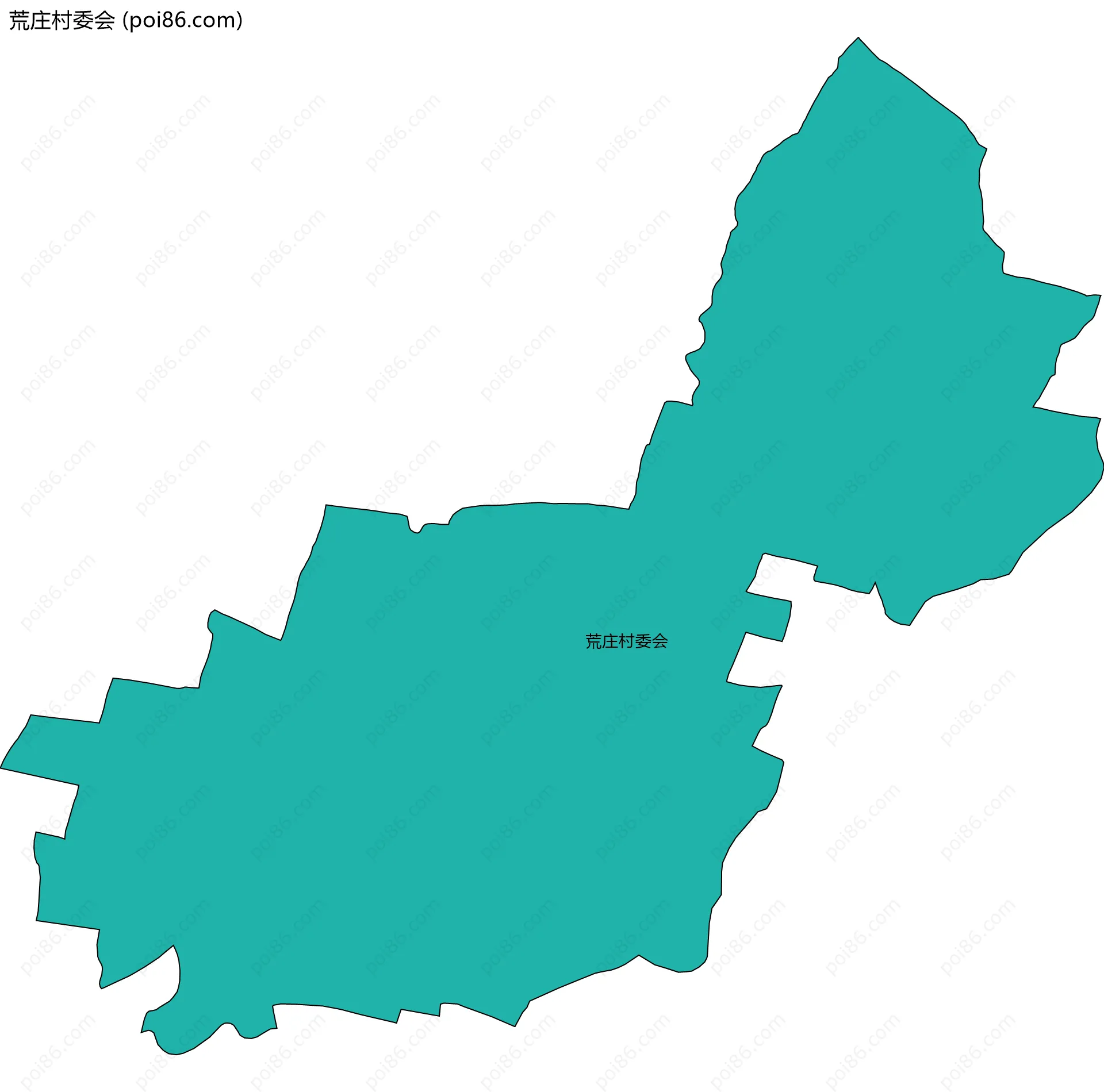 荒庄村委会边界地图