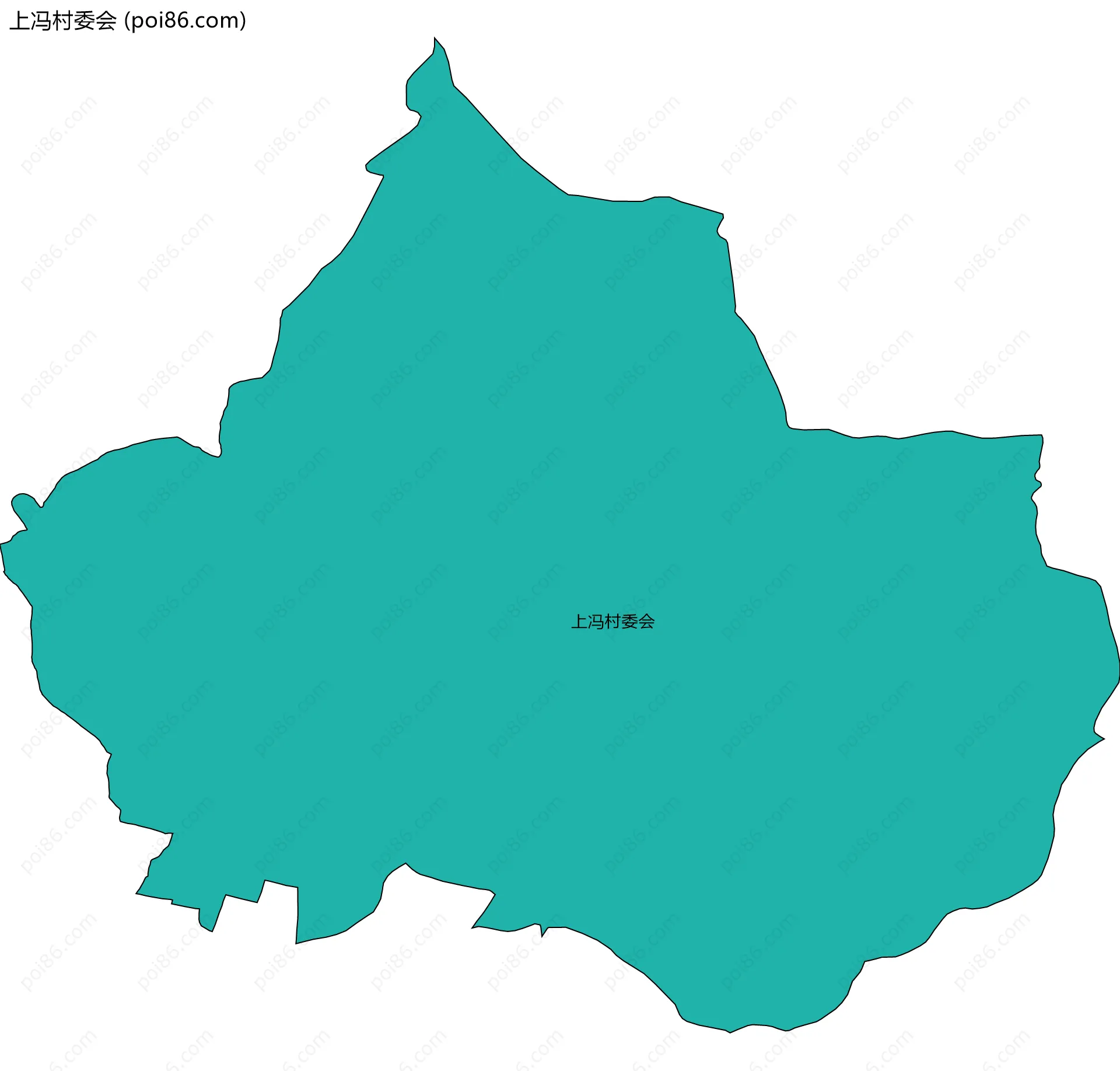 上冯村委会边界地图