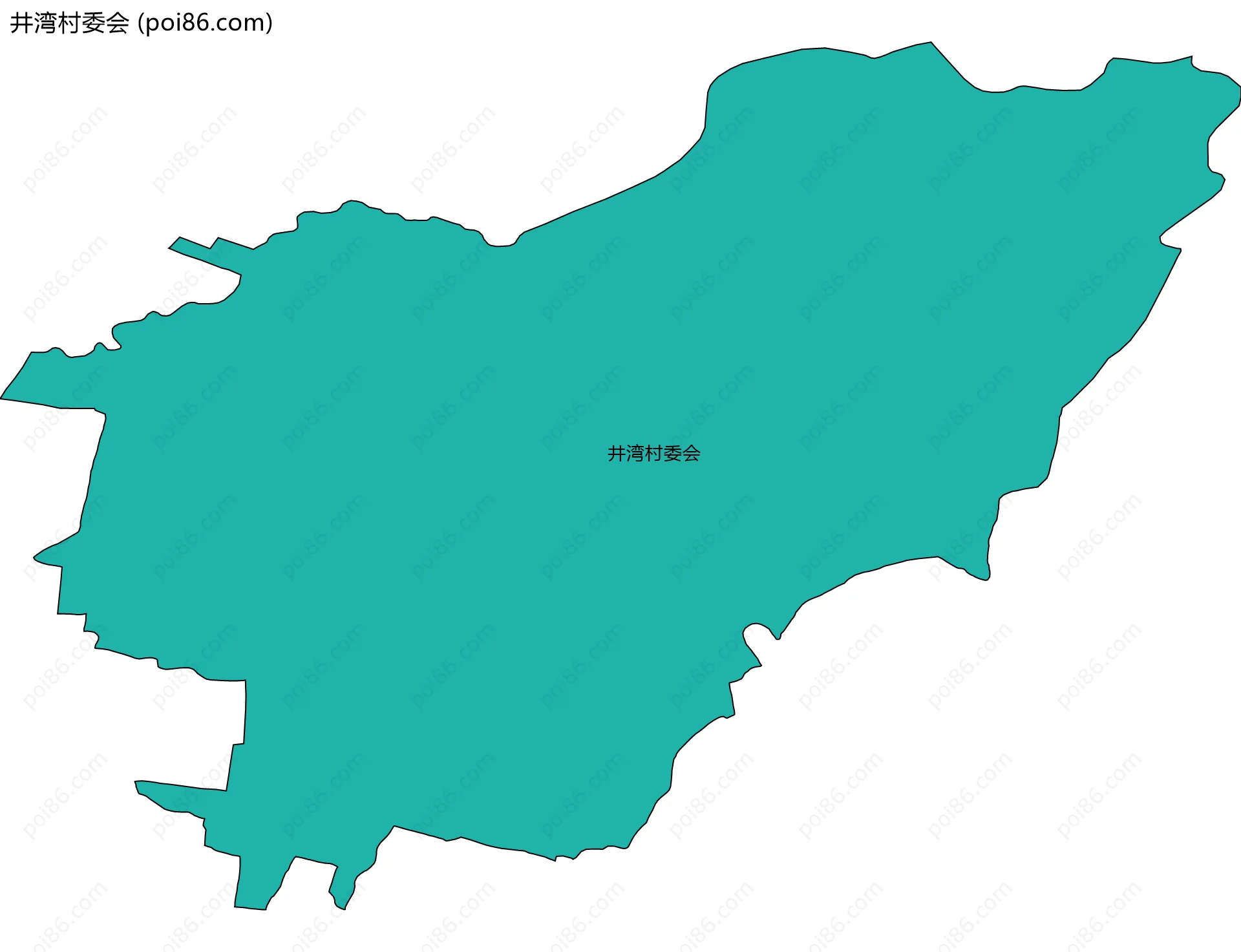 井湾村委会边界地图