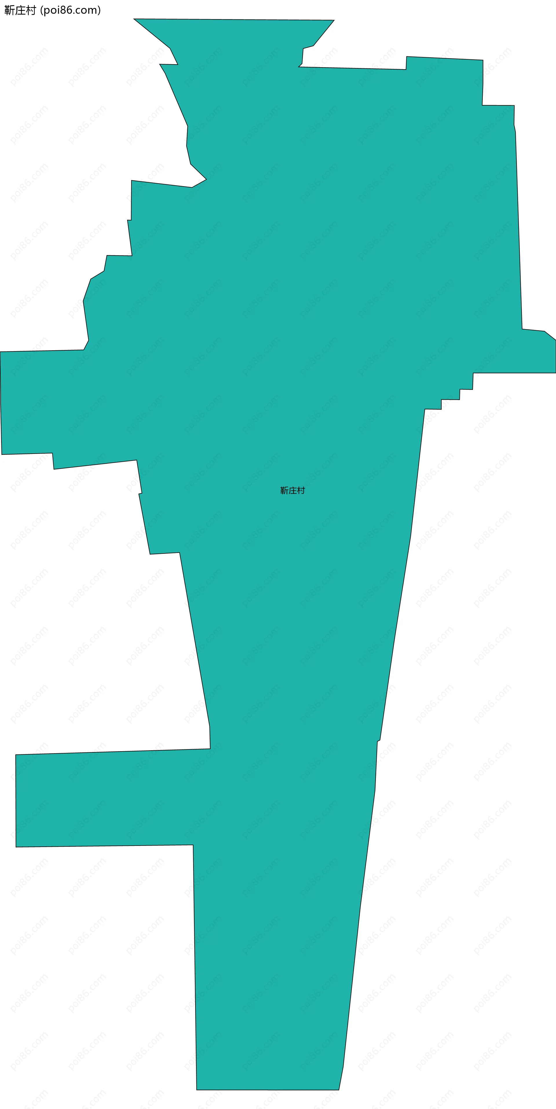 靳庄村边界地图