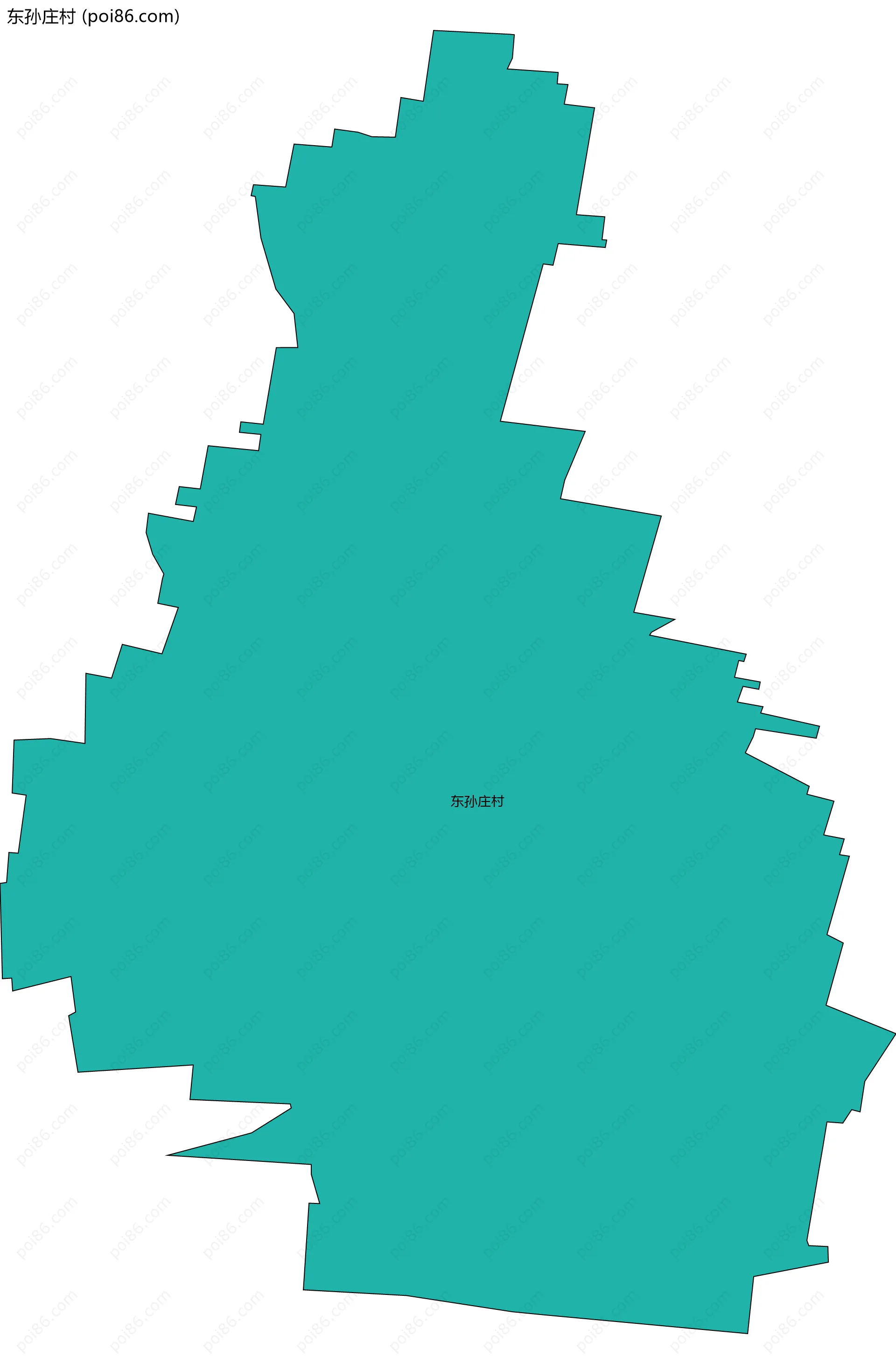 东孙庄村边界地图