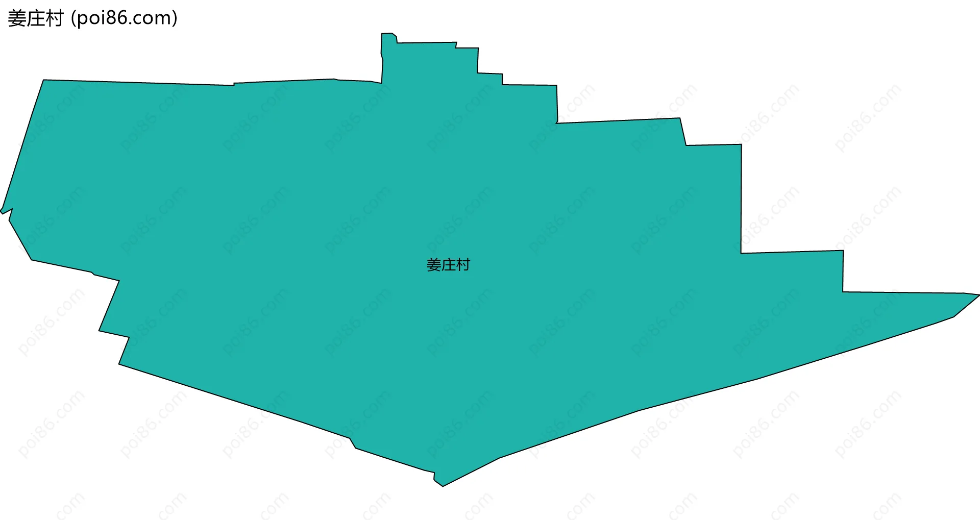 姜庄村边界地图