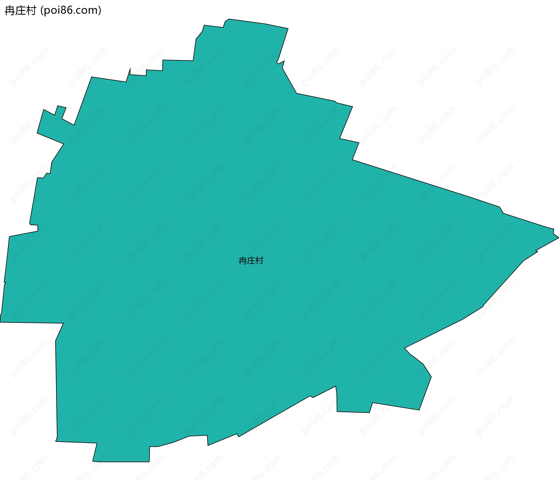 冉庄村边界地图