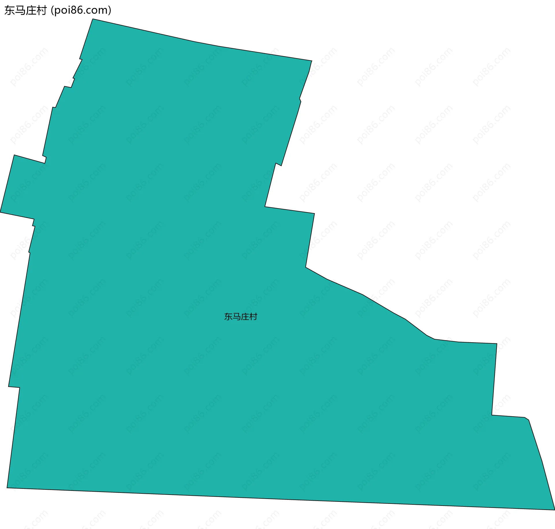 东马庄村边界地图