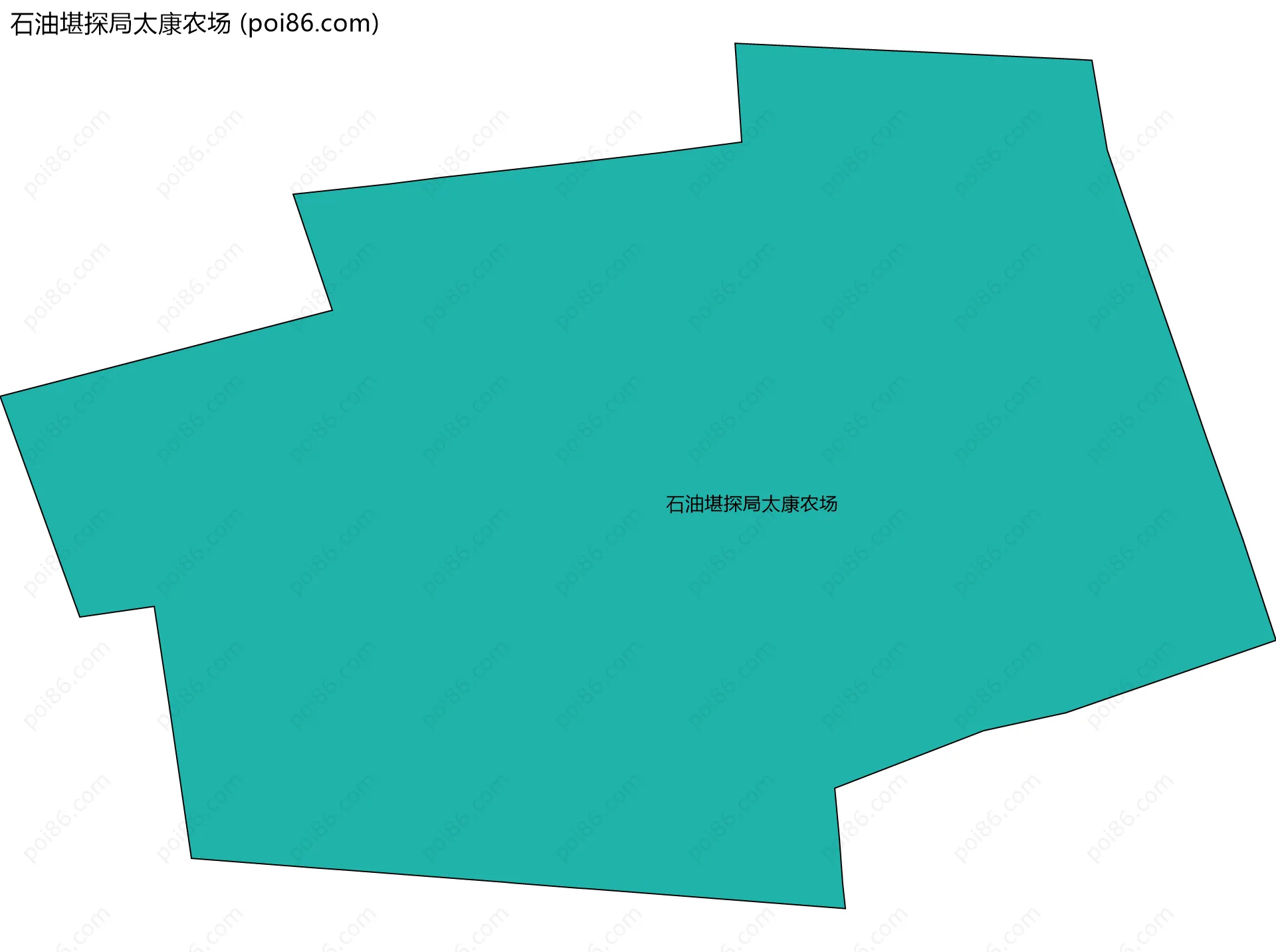 石油堪探局太康农场边界地图(五级行政区划)