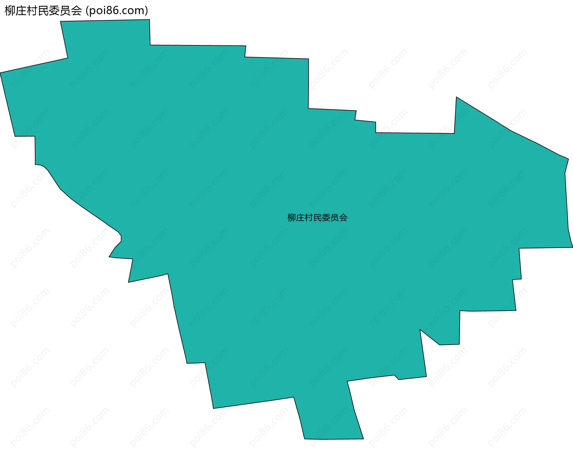 柳庄村民委员会边界地图