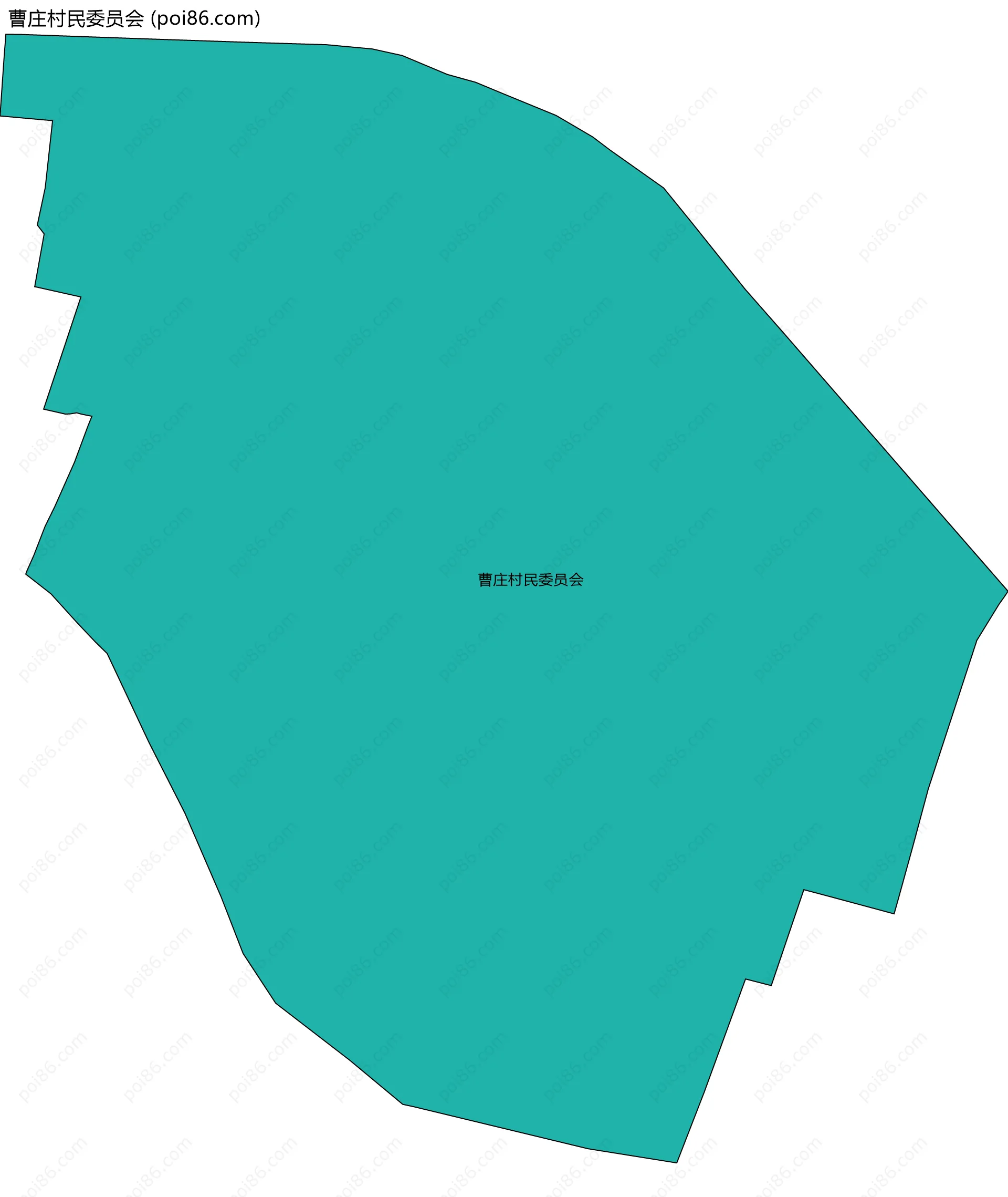 曹庄村民委员会边界地图