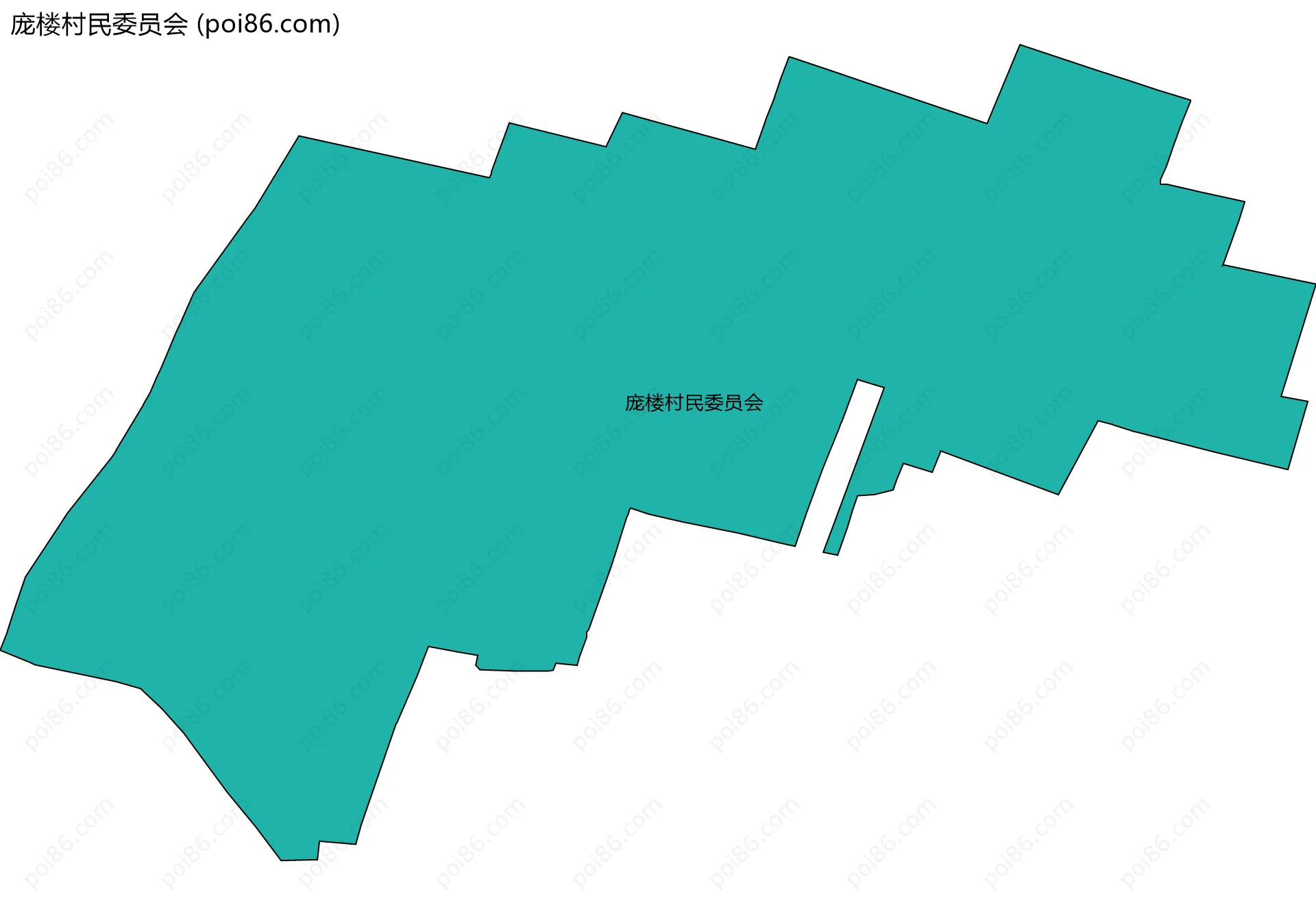 庞楼村民委员会边界地图