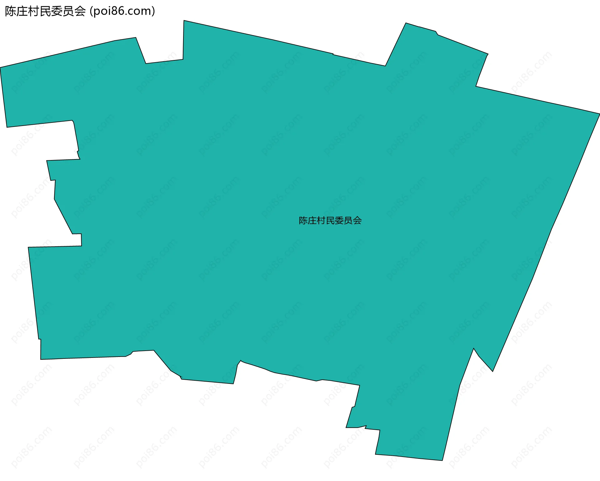 陈庄村民委员会边界地图