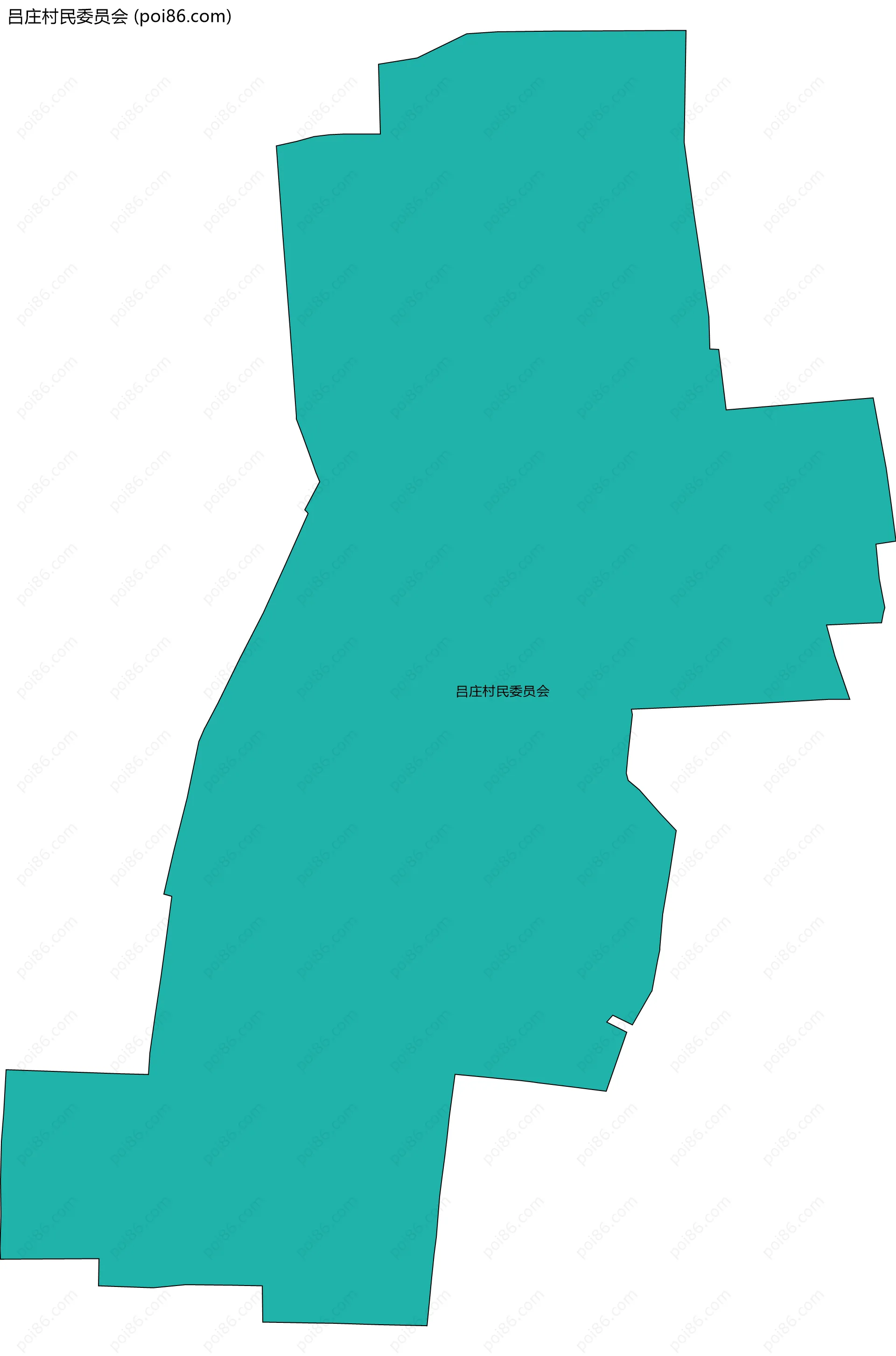 吕庄村民委员会边界地图