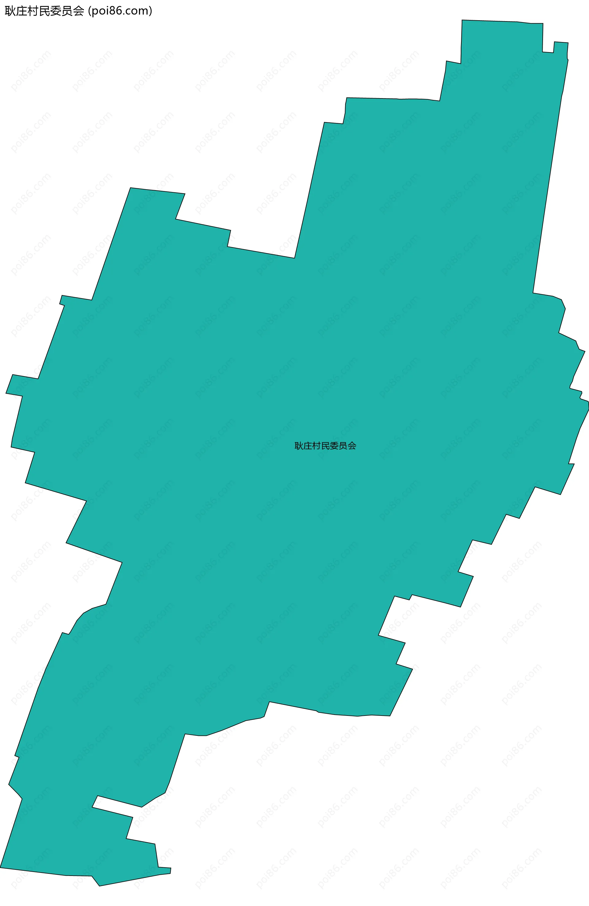 耿庄村民委员会边界地图