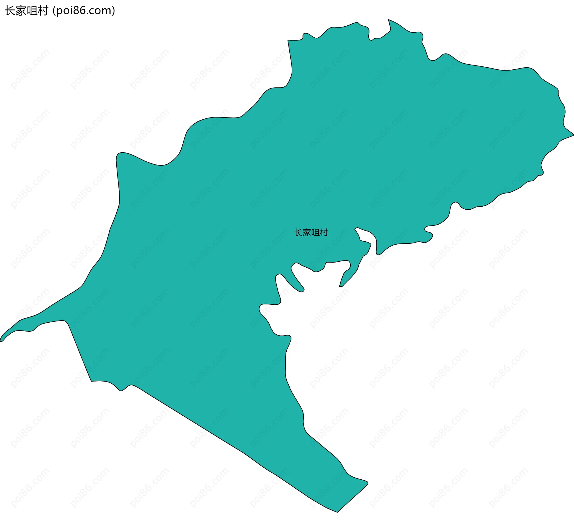 长家咀村边界地图