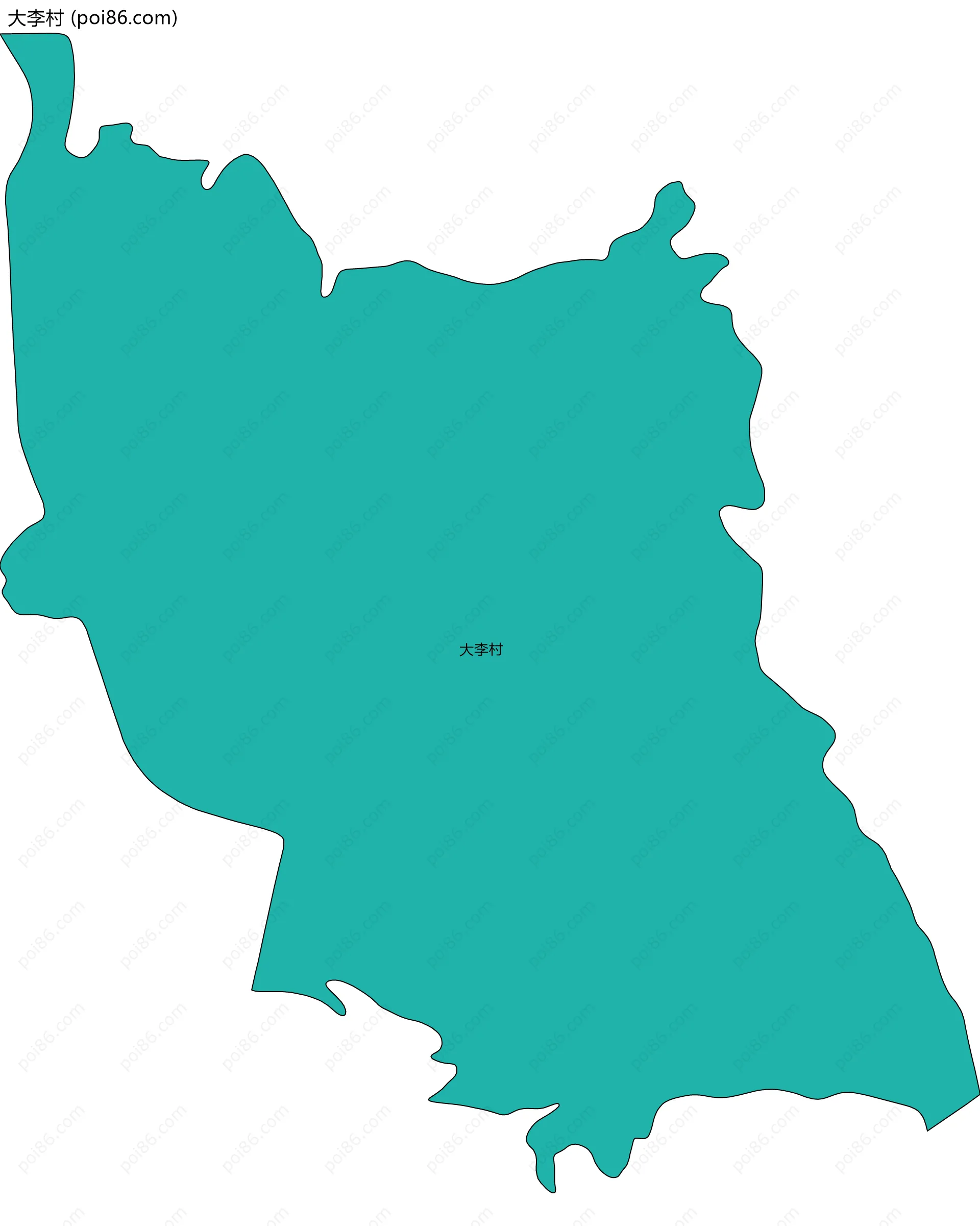 大李村边界地图