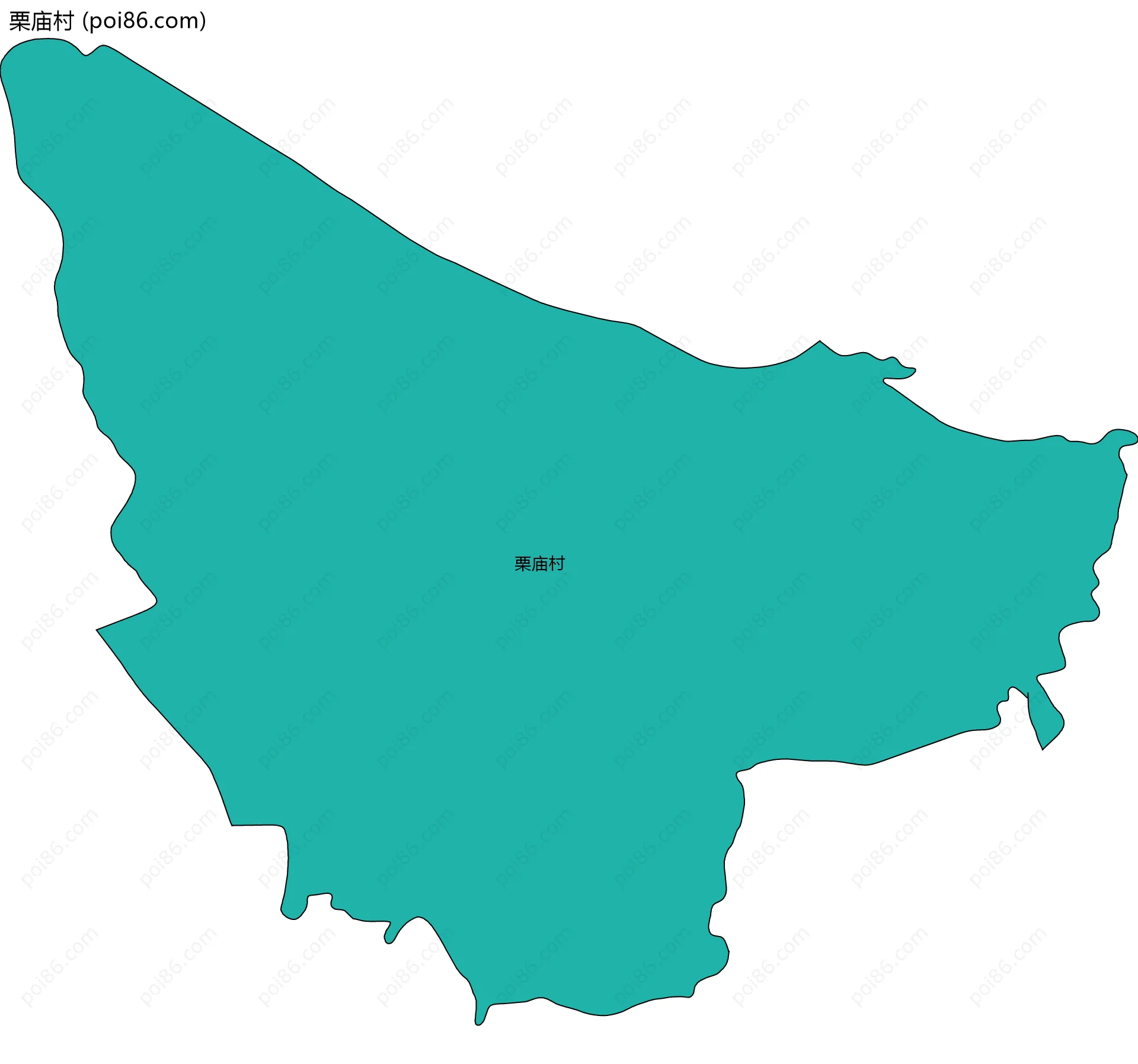 栗庙村边界地图