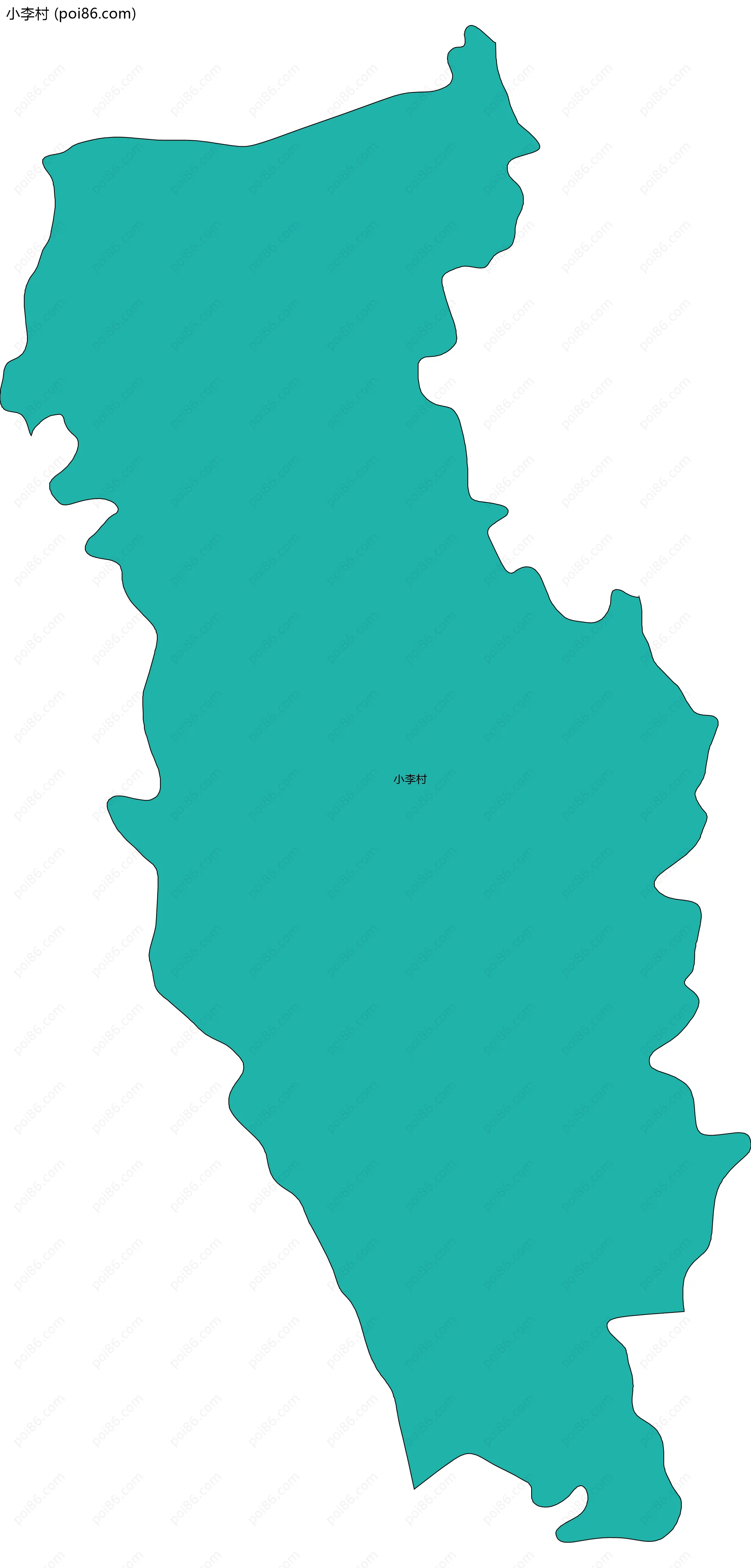 小李村边界地图