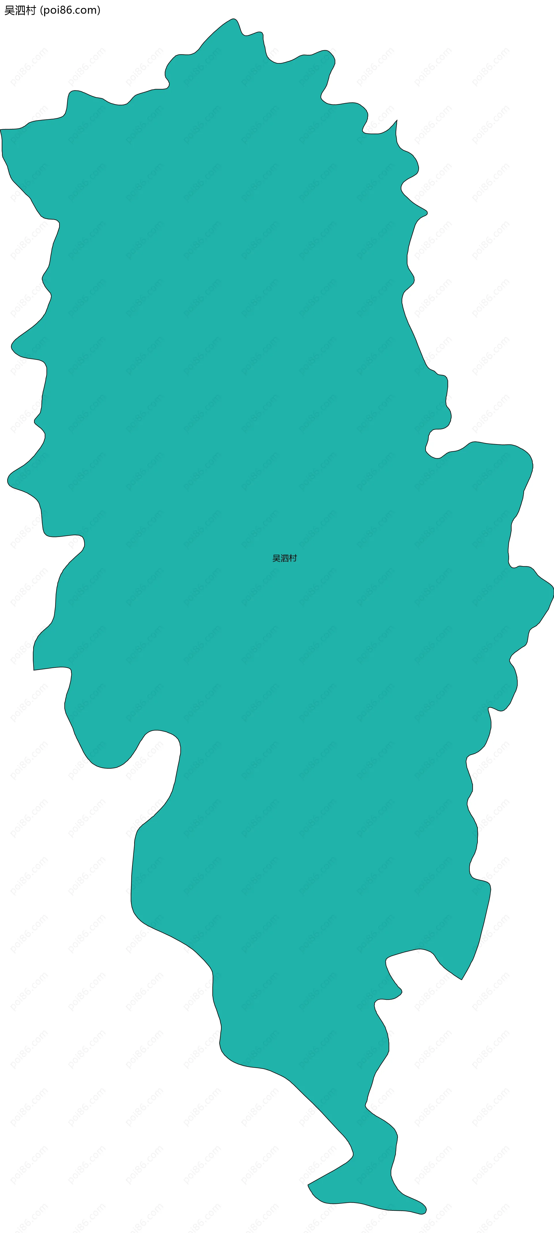 吴泗村边界地图