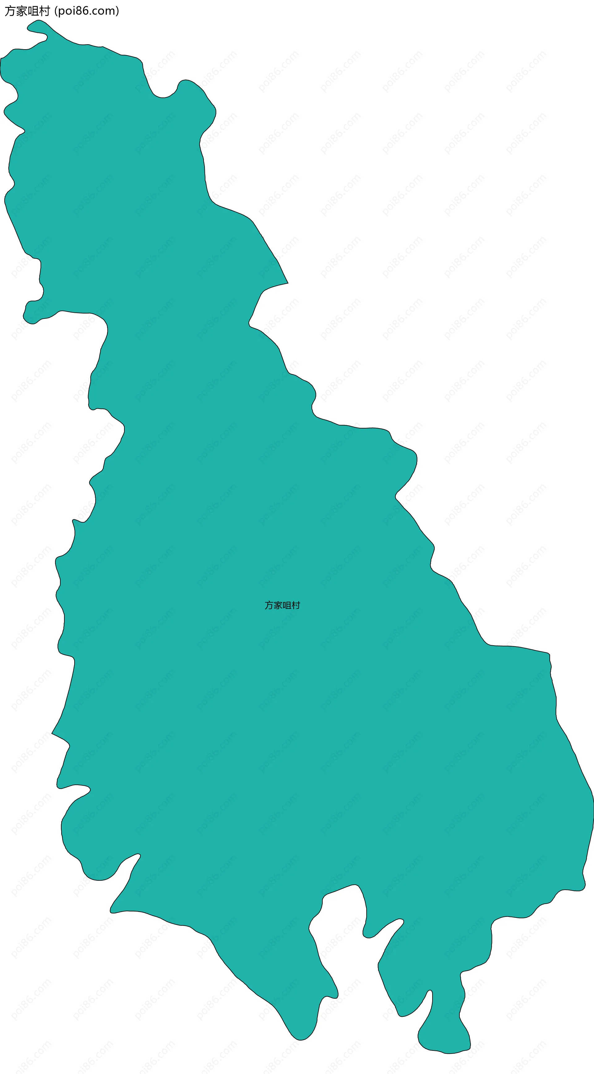 方家咀村边界地图