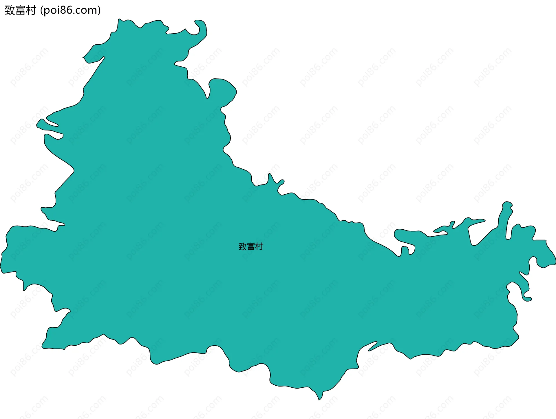 致富村边界地图