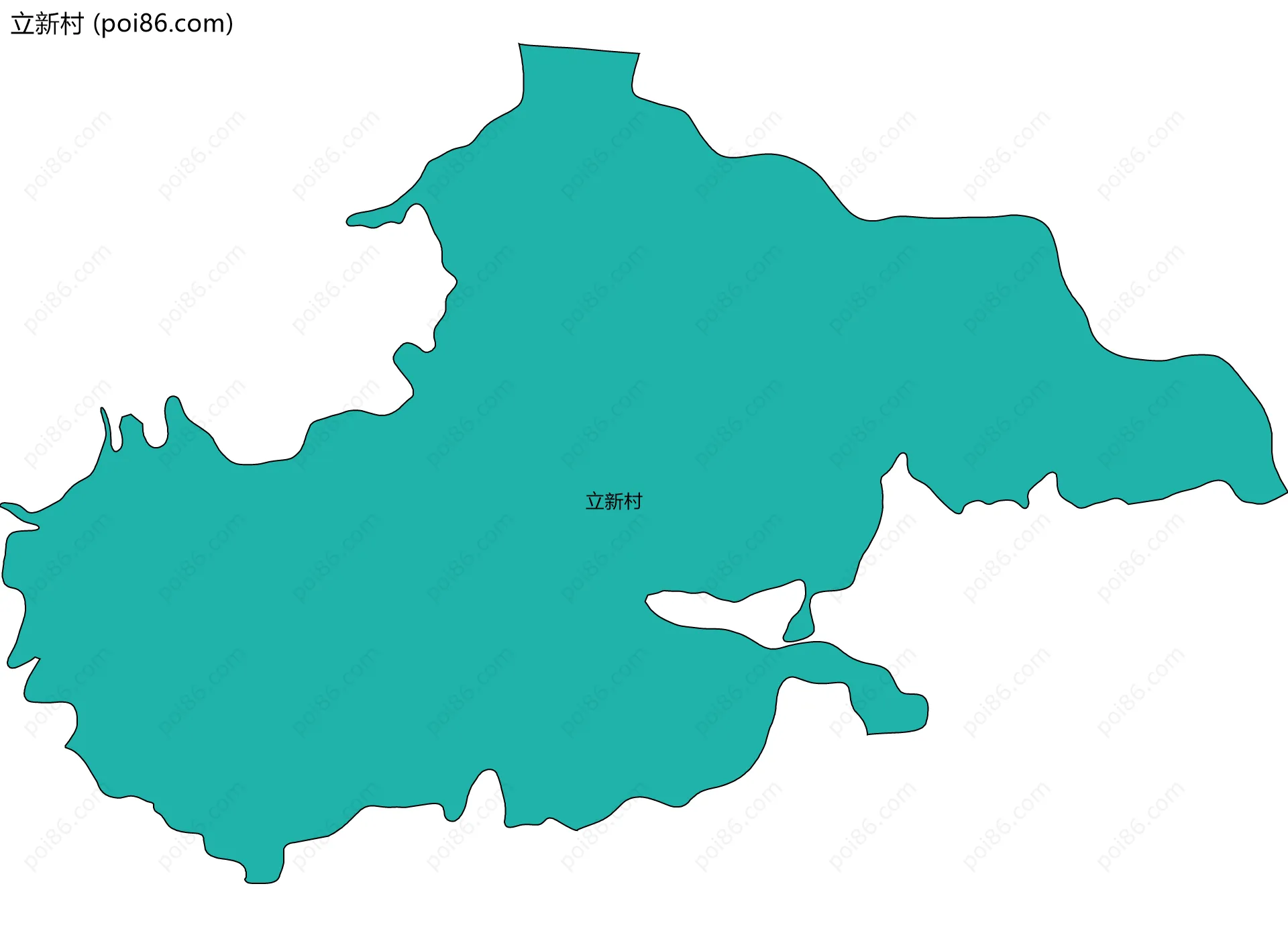 立新村边界地图