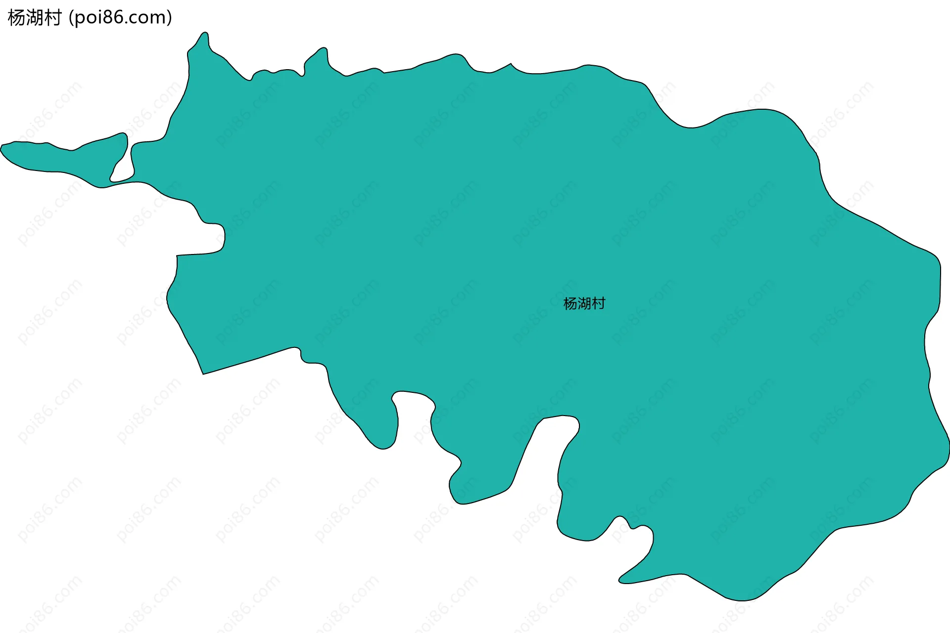 杨湖村边界地图