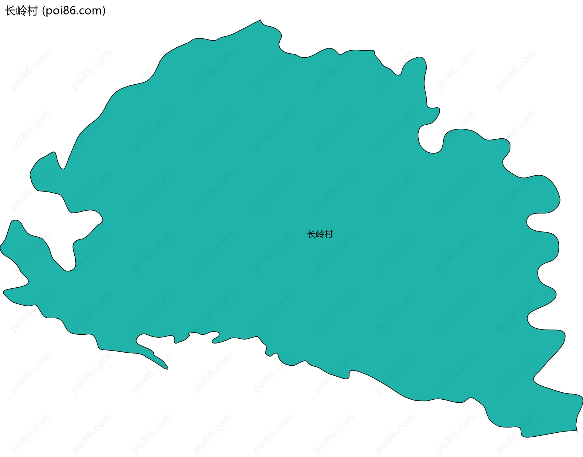 长岭村边界地图