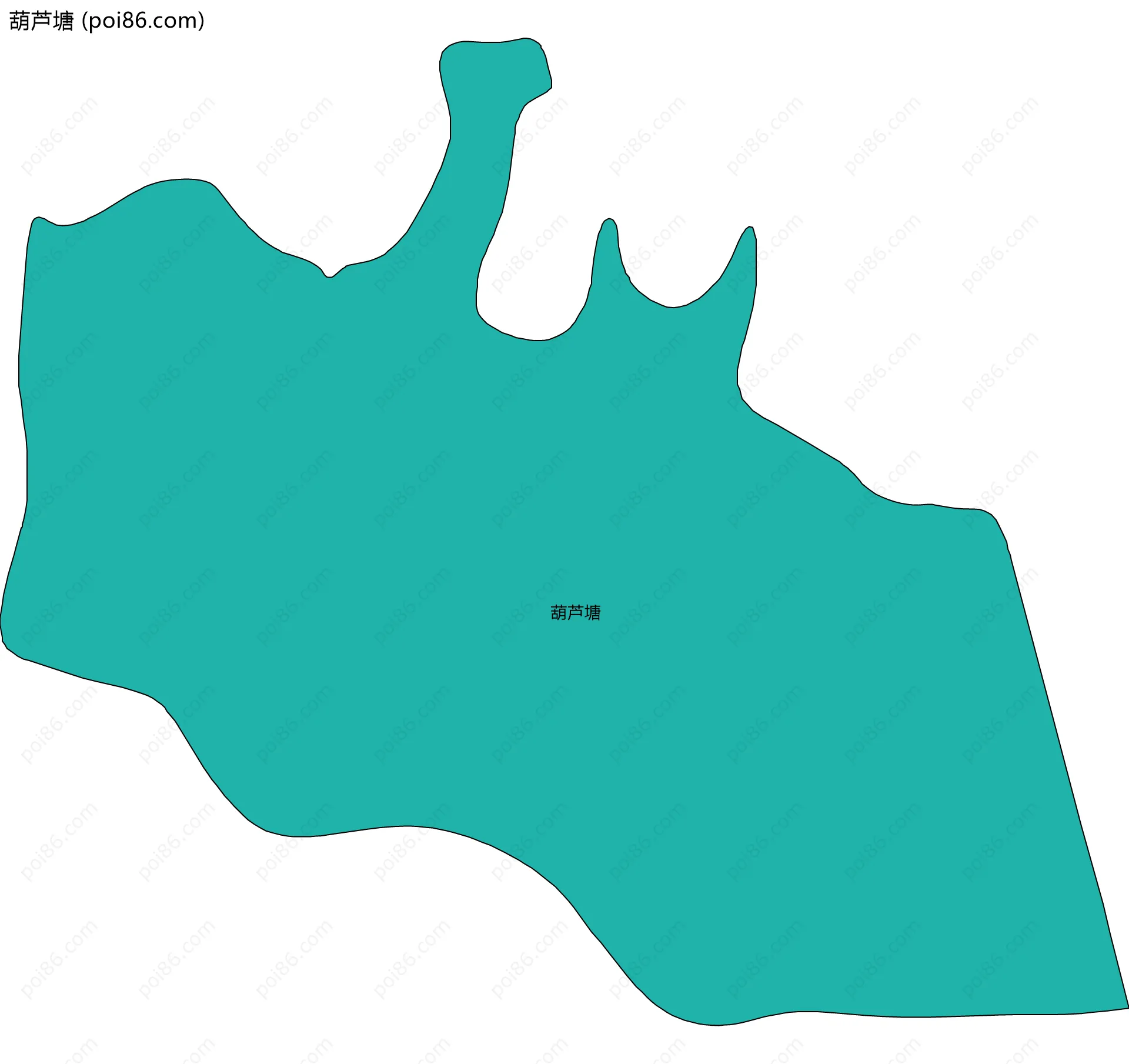 葫芦塘边界地图