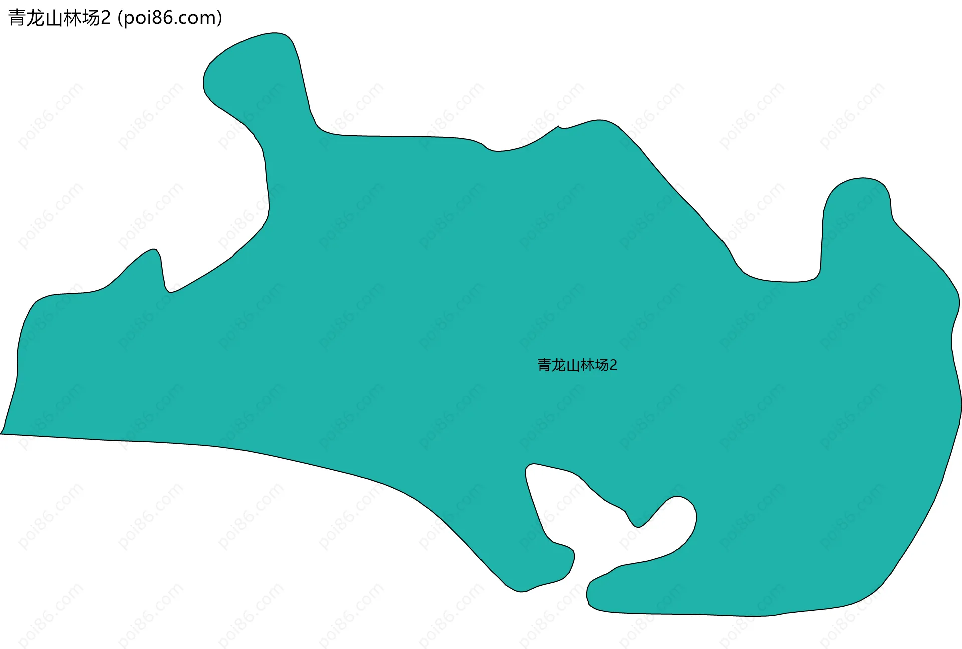 青龙山林场2边界地图