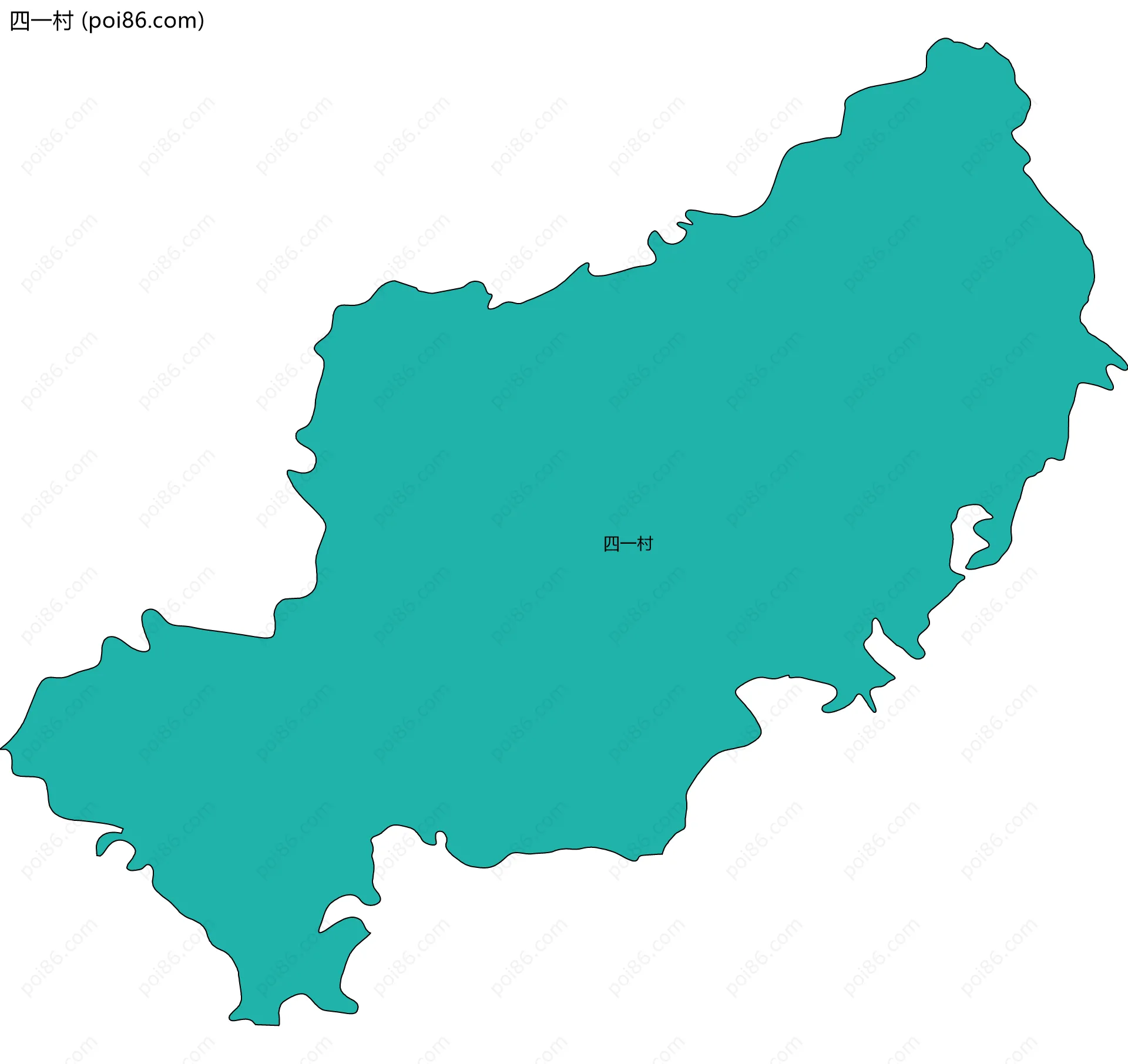 四一村边界地图