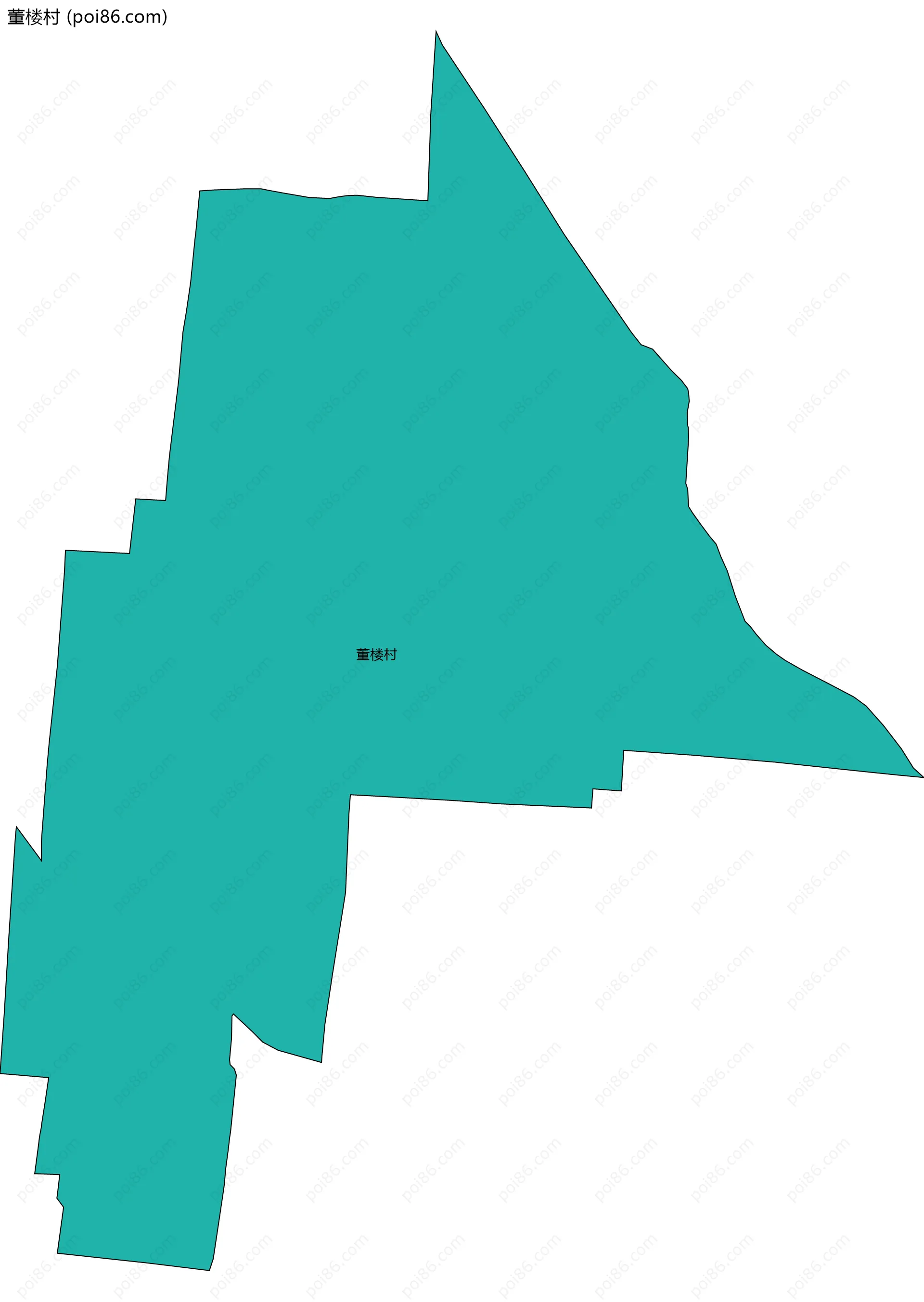 董楼村边界地图