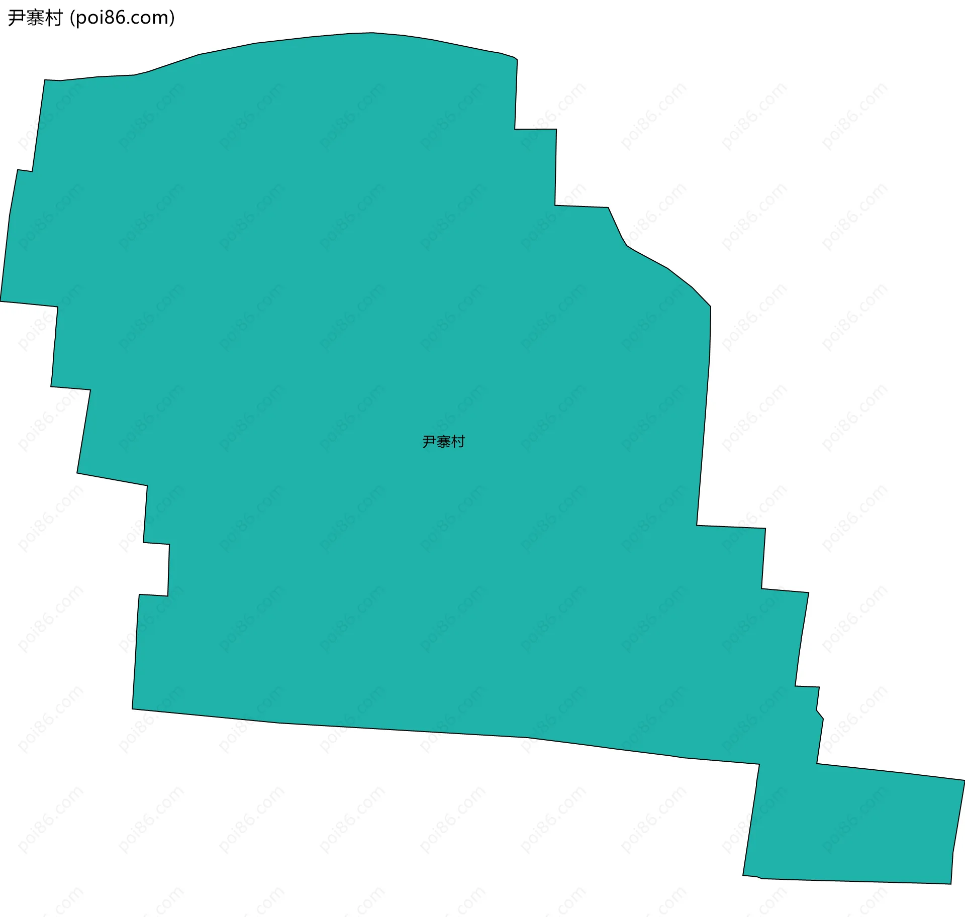 尹寨村边界地图