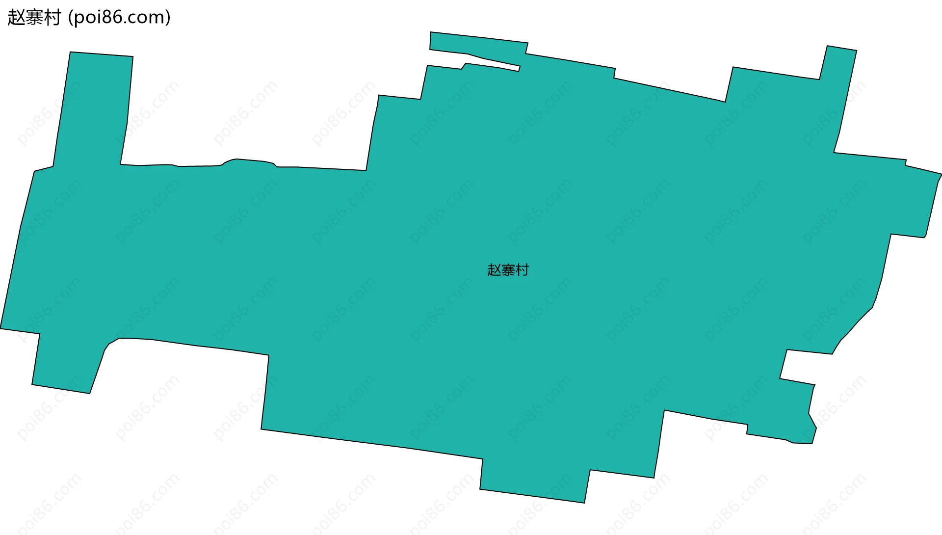 赵寨村边界地图