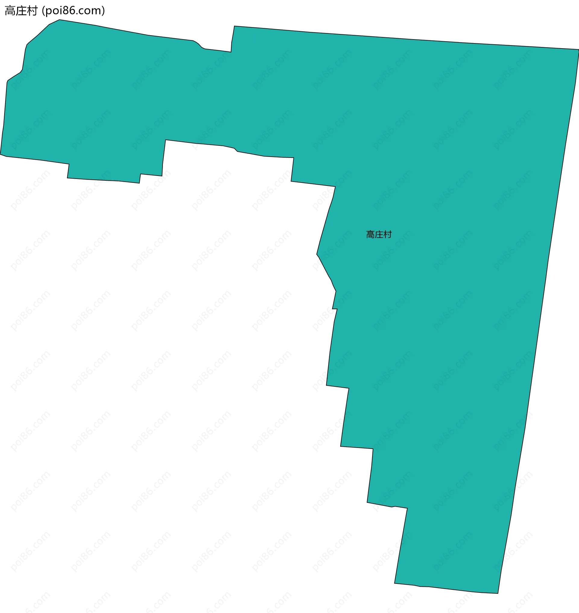 高庄村边界地图