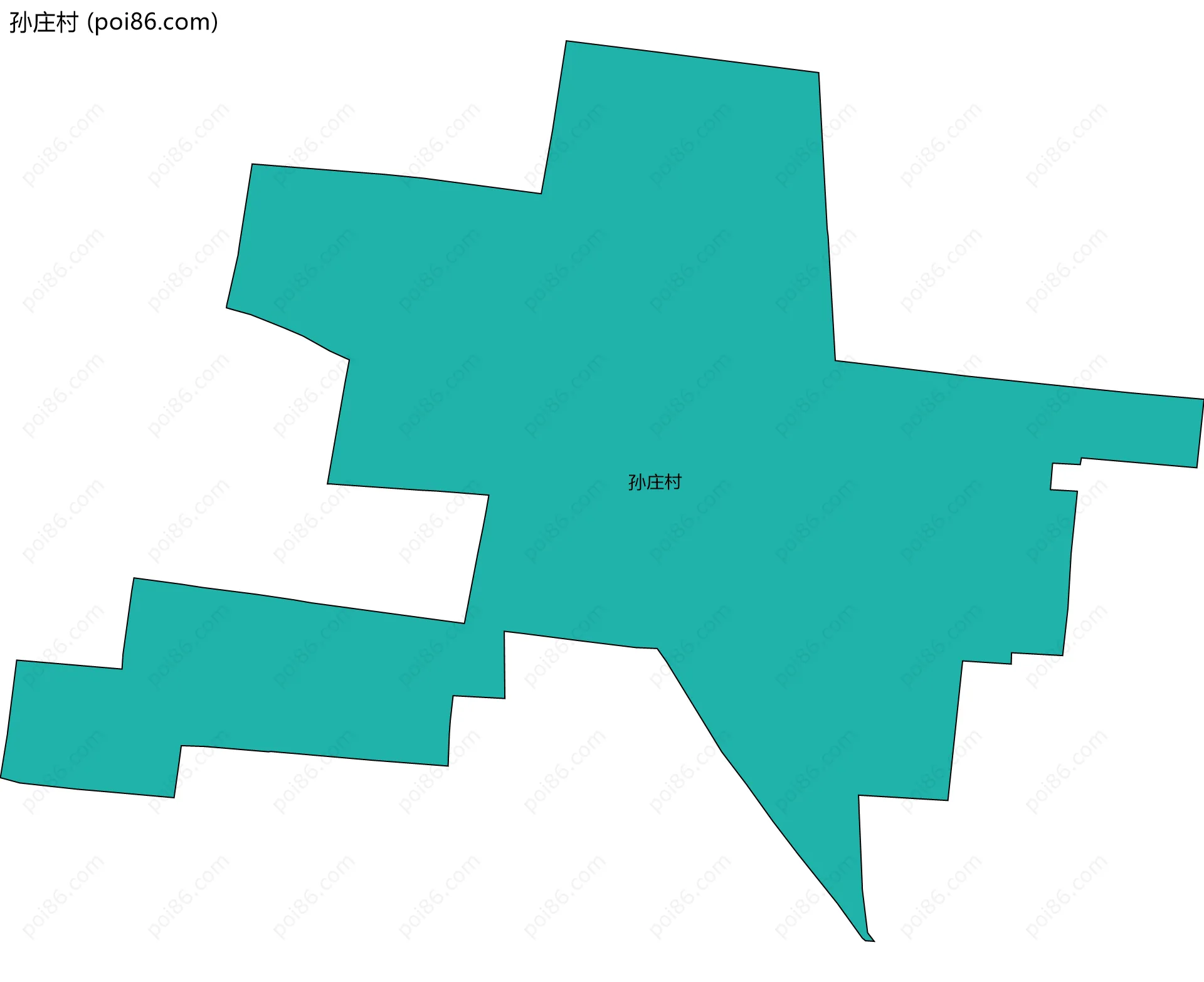 孙庄村边界地图