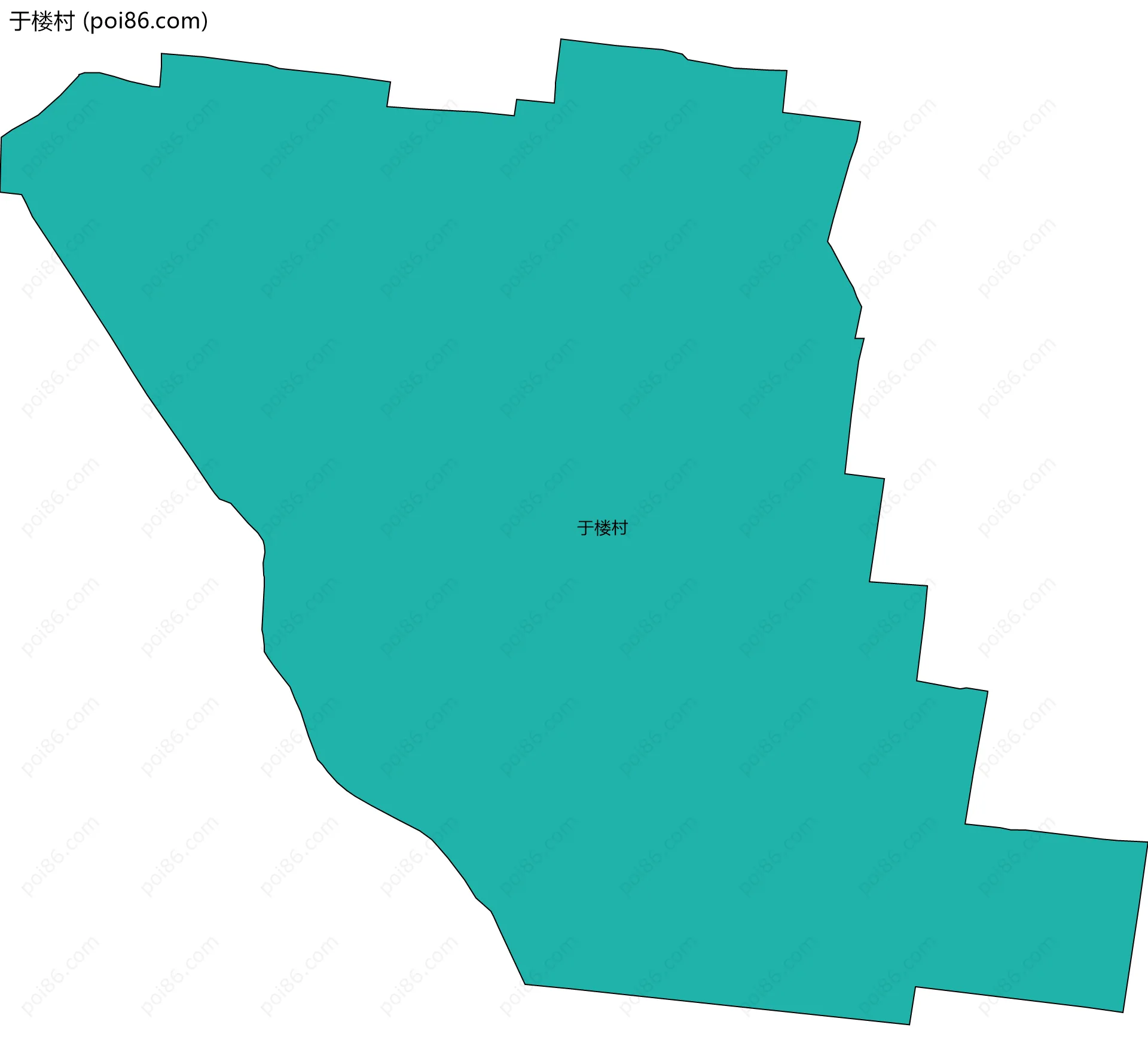 于楼村边界地图