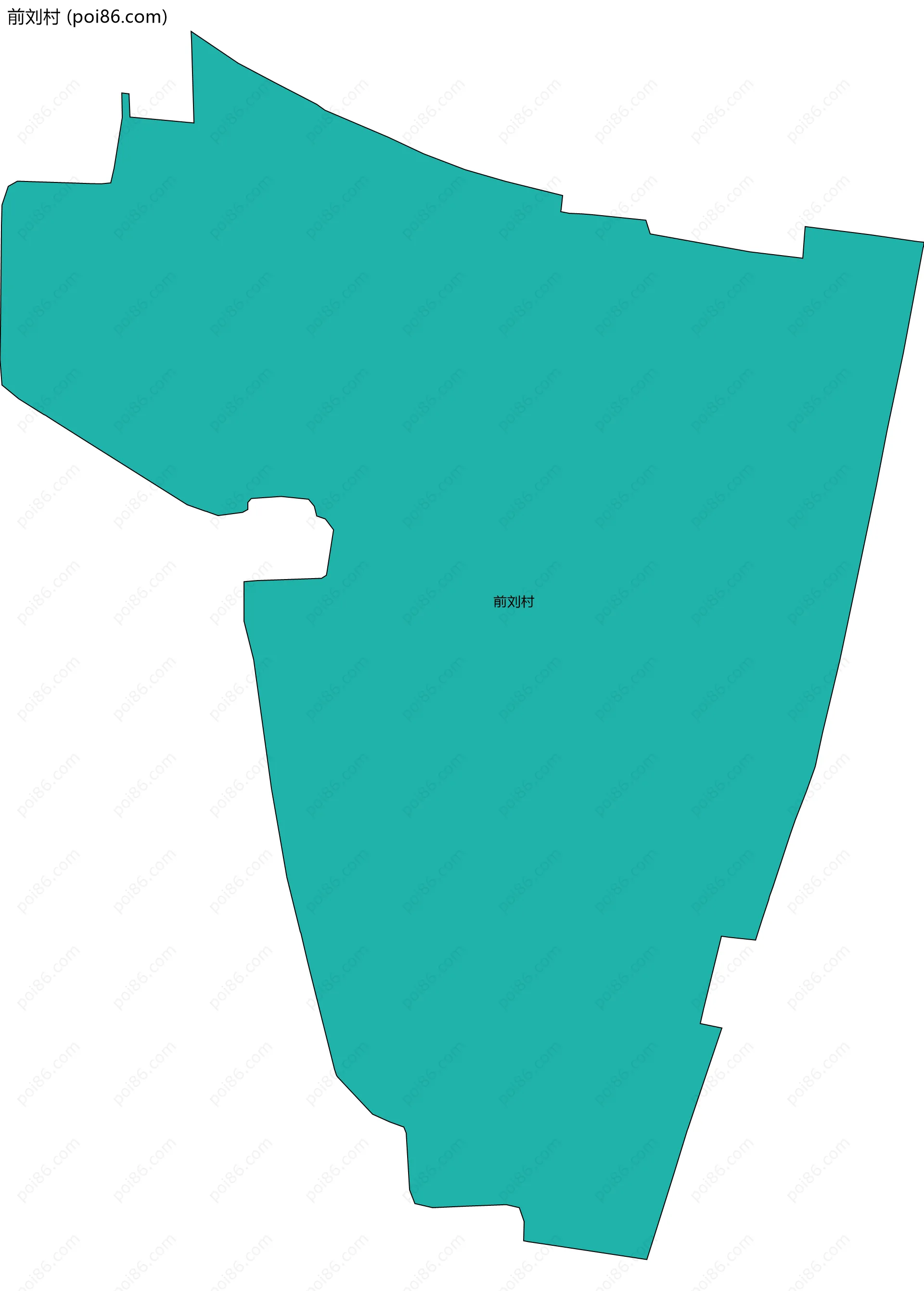 前刘村边界地图